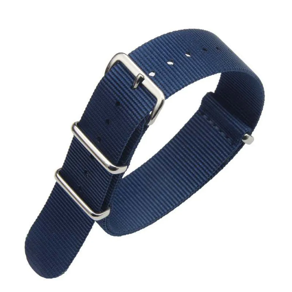 FOUUA Cinturino per Orologi in Nylon Stile Nato, 18mm, Blu Navy - immagine 1