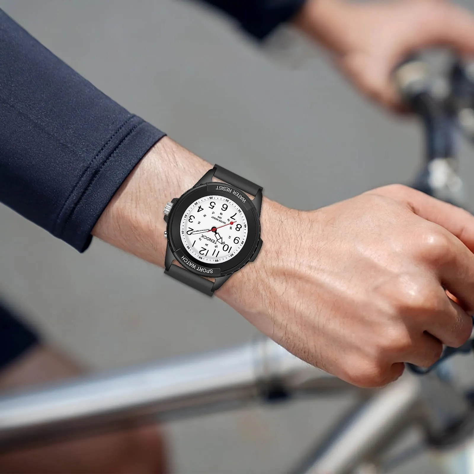 TENOCK Orologio da Polso Sportivo da Donna Analogico al Quarzo, Impermeabile 50M con Luce Notturna - immagine 4