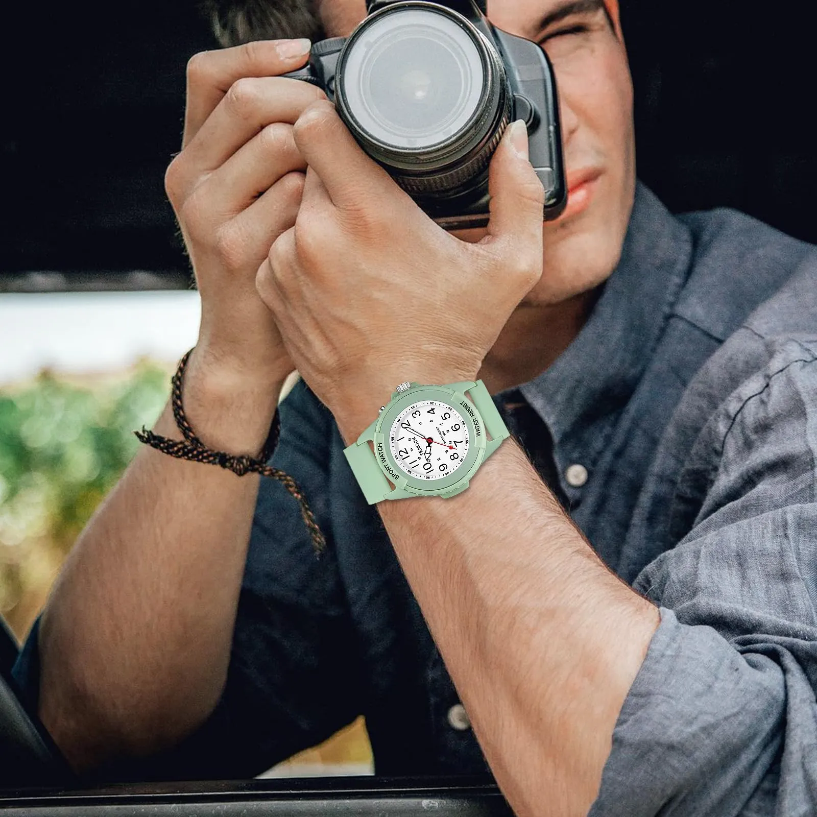 TENOCK Orologio da Polso Sportivo Donna Analogico al Quarzo 50M Impermeabile con Luce Notturna - immagine 5