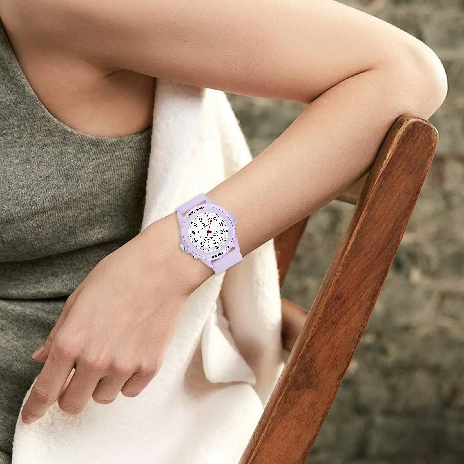 TENOCK Orologio da Polso Sportivo da Donna Analogico al Quarzo 50M Impermeabile con Luce Notturna - immagine 5