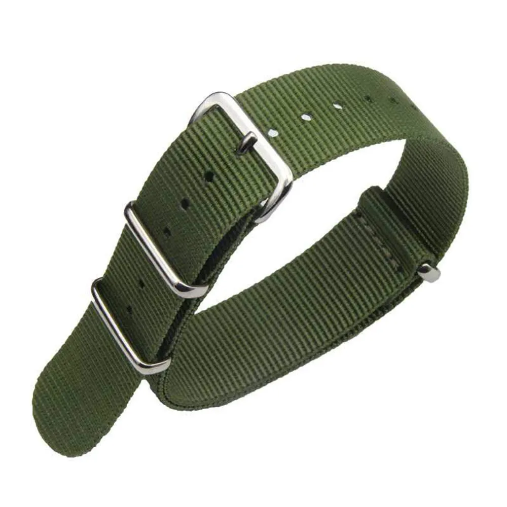 FOUUA Cinturini in nylon stile Nato 24mm Armgreen - immagine 1