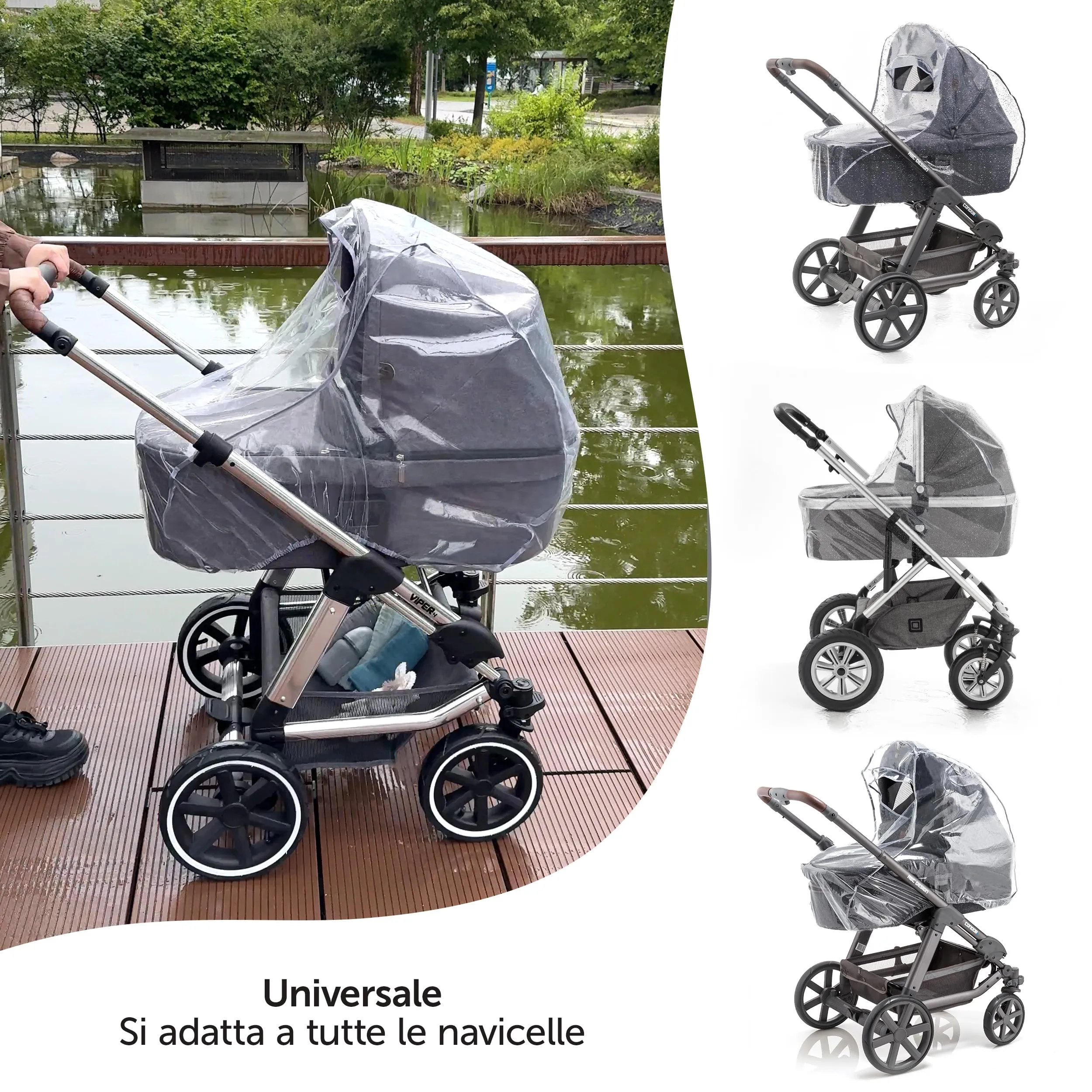 Zamboo Parapioggia Passeggino Carrozzina Universale - immagine 2