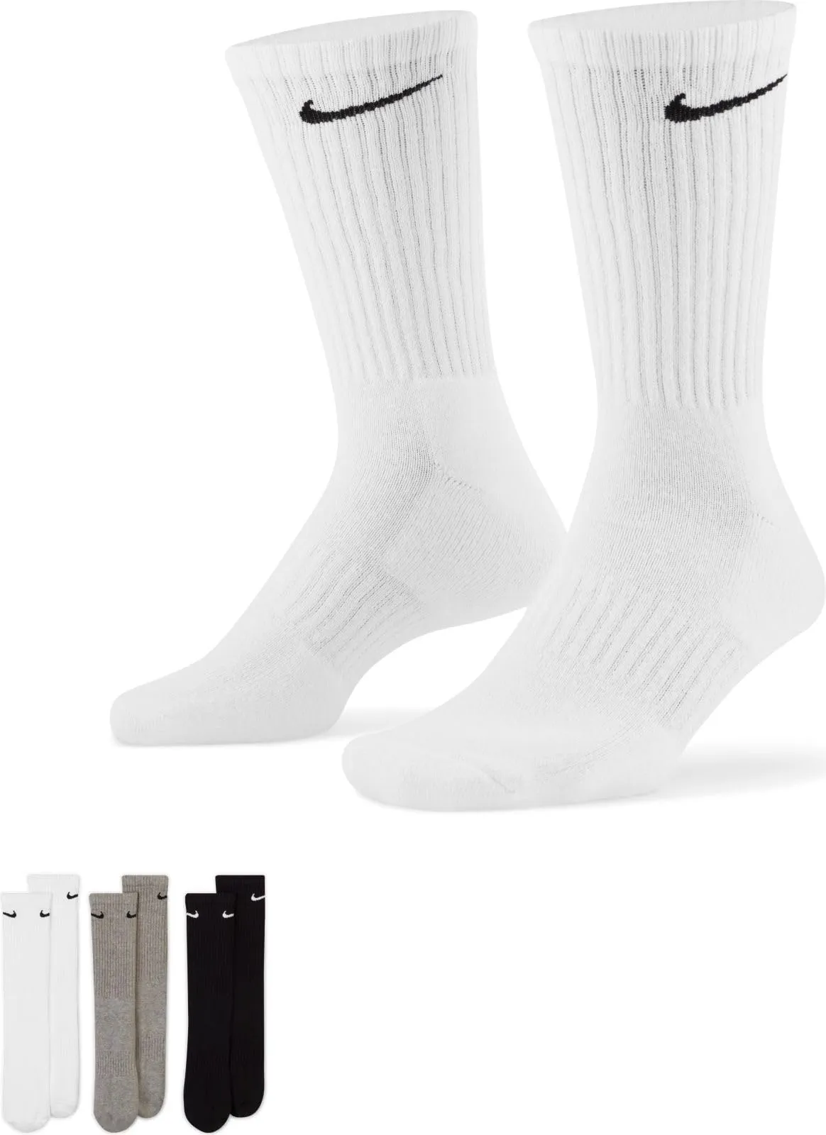 Nike Everyday Cush Crew Socks, Men's, Multicolor, XL - immagine 1