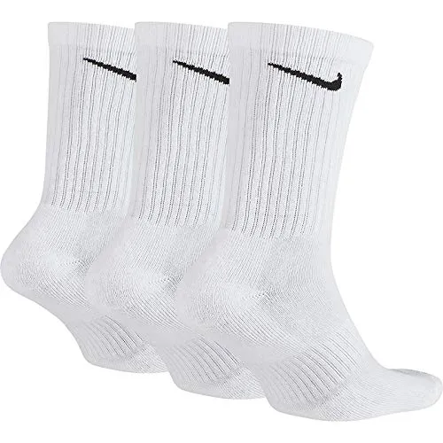 Nike Everyday Cushioned Crew Socks, 3 Pairs, White/Grey/Grey, 34-38 - immagine 4