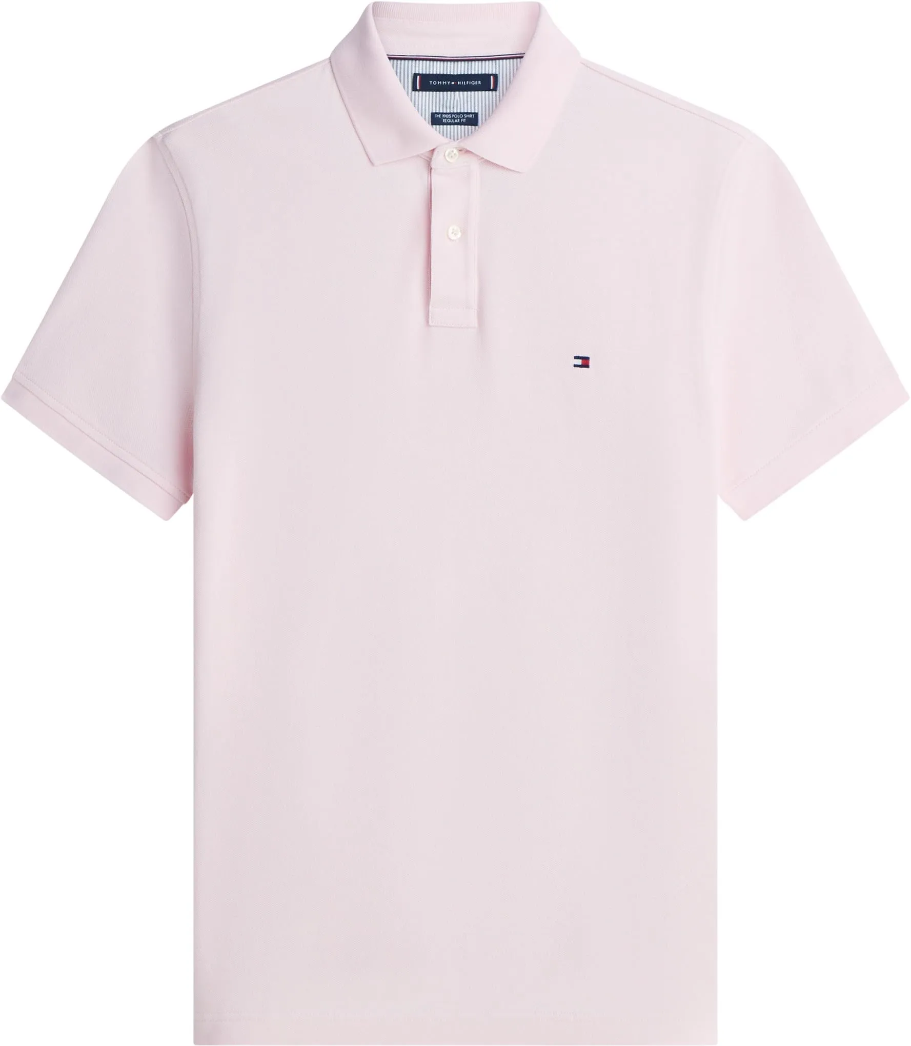 Tommy Hilfiger 1985 Regular Fit Men's Short Sleeve Polo Shirt, Pink Lily, XL - immagine 5