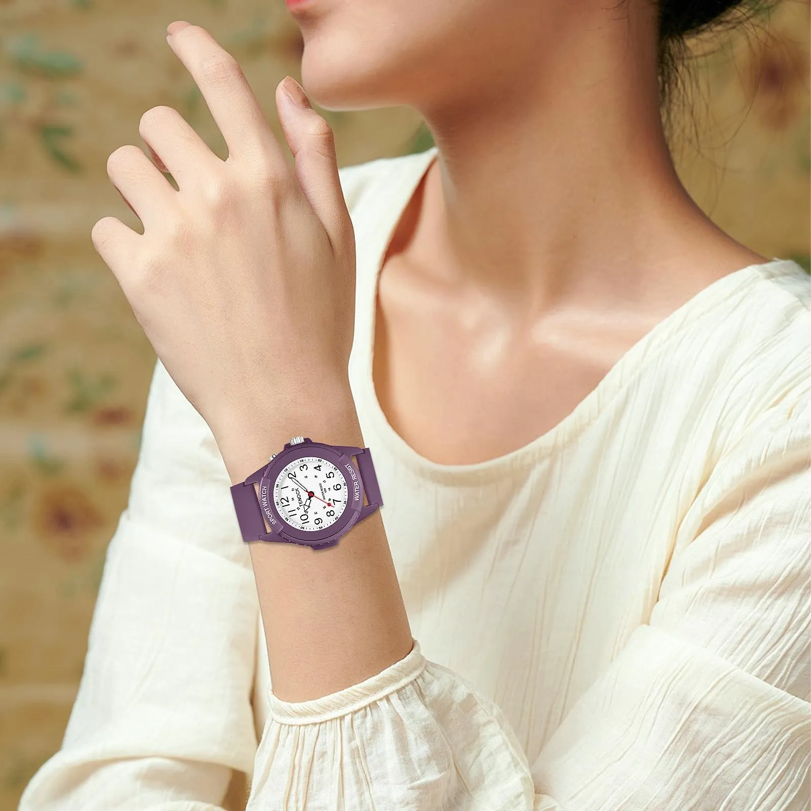 TENOCK Orologio da Polso Sportivo da Donna Analogico al Quarzo, Impermeabile 50M con Luce Notturna - immagine 7