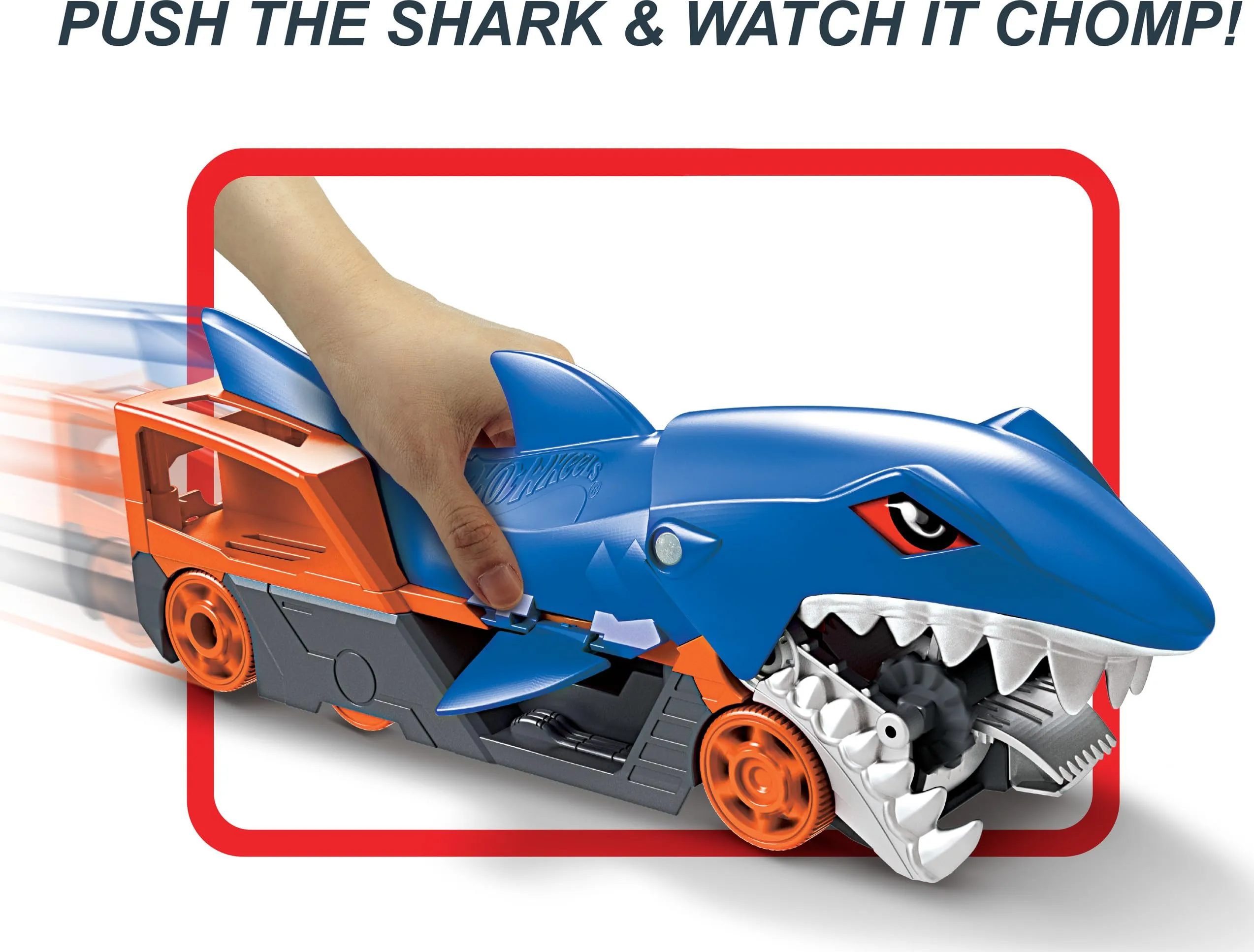Hot Wheels Trasportatore Squalo Divoratore con veicolo 1:64 incluso - immagine 3