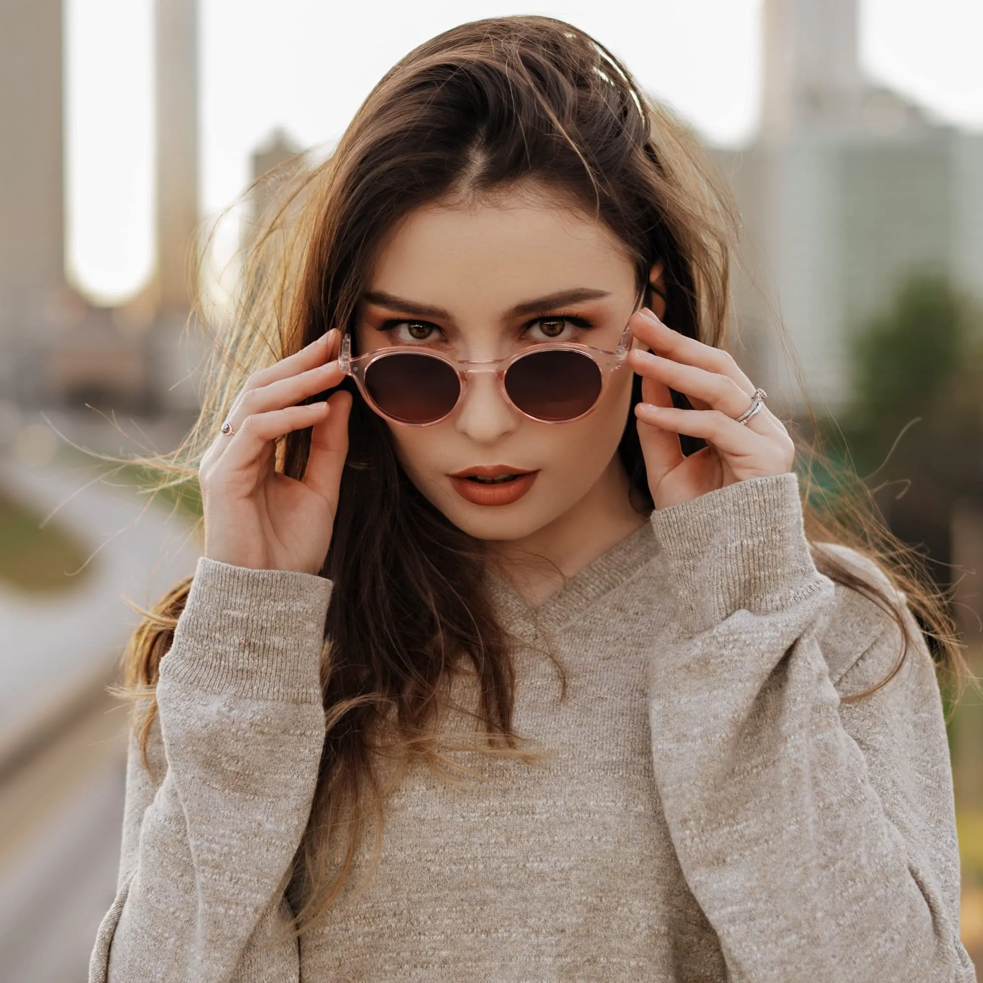 ZENOTTIC Occhiali da Sole Polarizzati Retrò Classici Rotondi UV400 Unisex - immagine 2