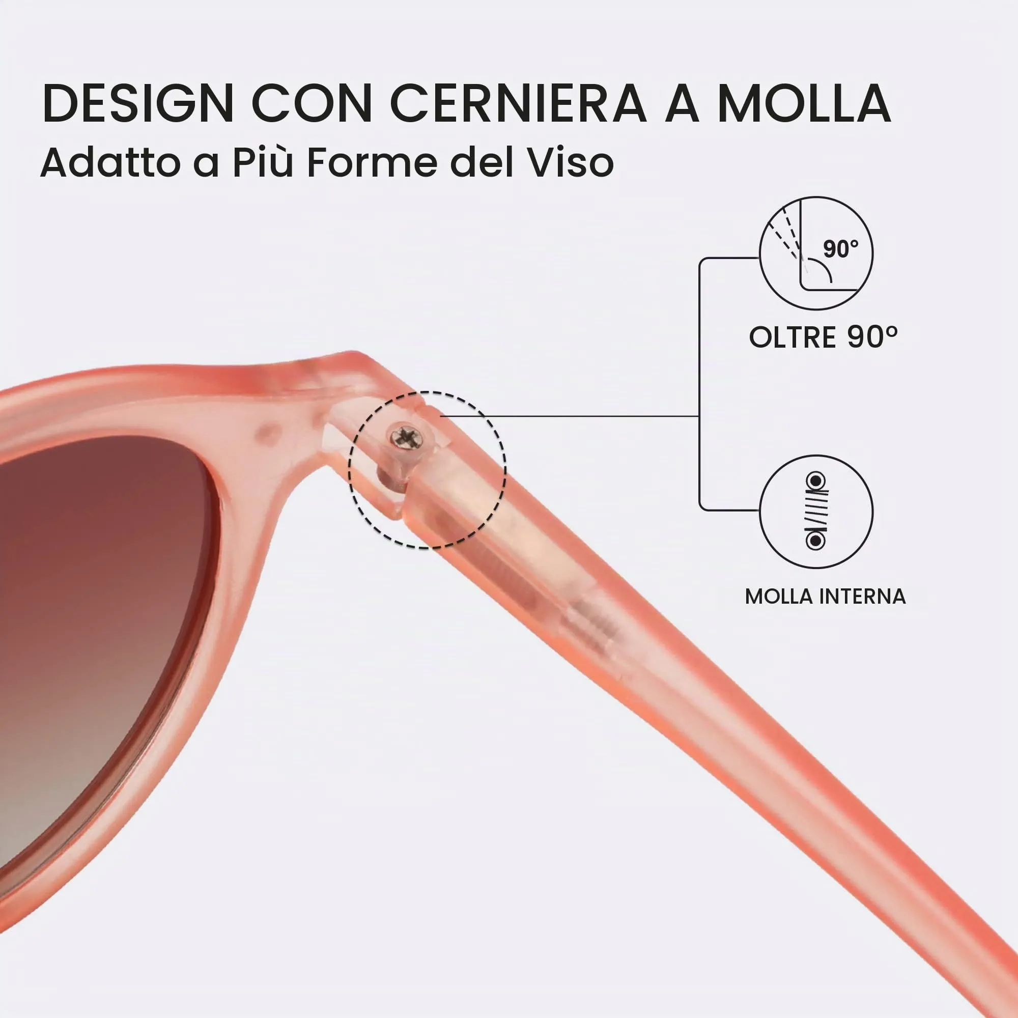 ZENOTTIC Occhiali da Sole Polarizzati Retrò Classici Rotondi UV400 Unisex - immagine 4