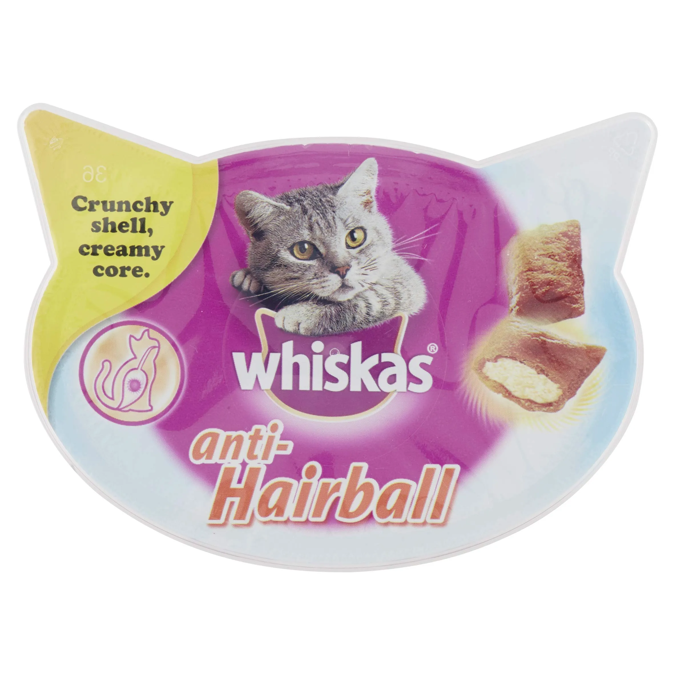 Whiskas Snack per Gatti Anti-Hairball con Pollo, 60 g - 8 Vaschette - immagine 6