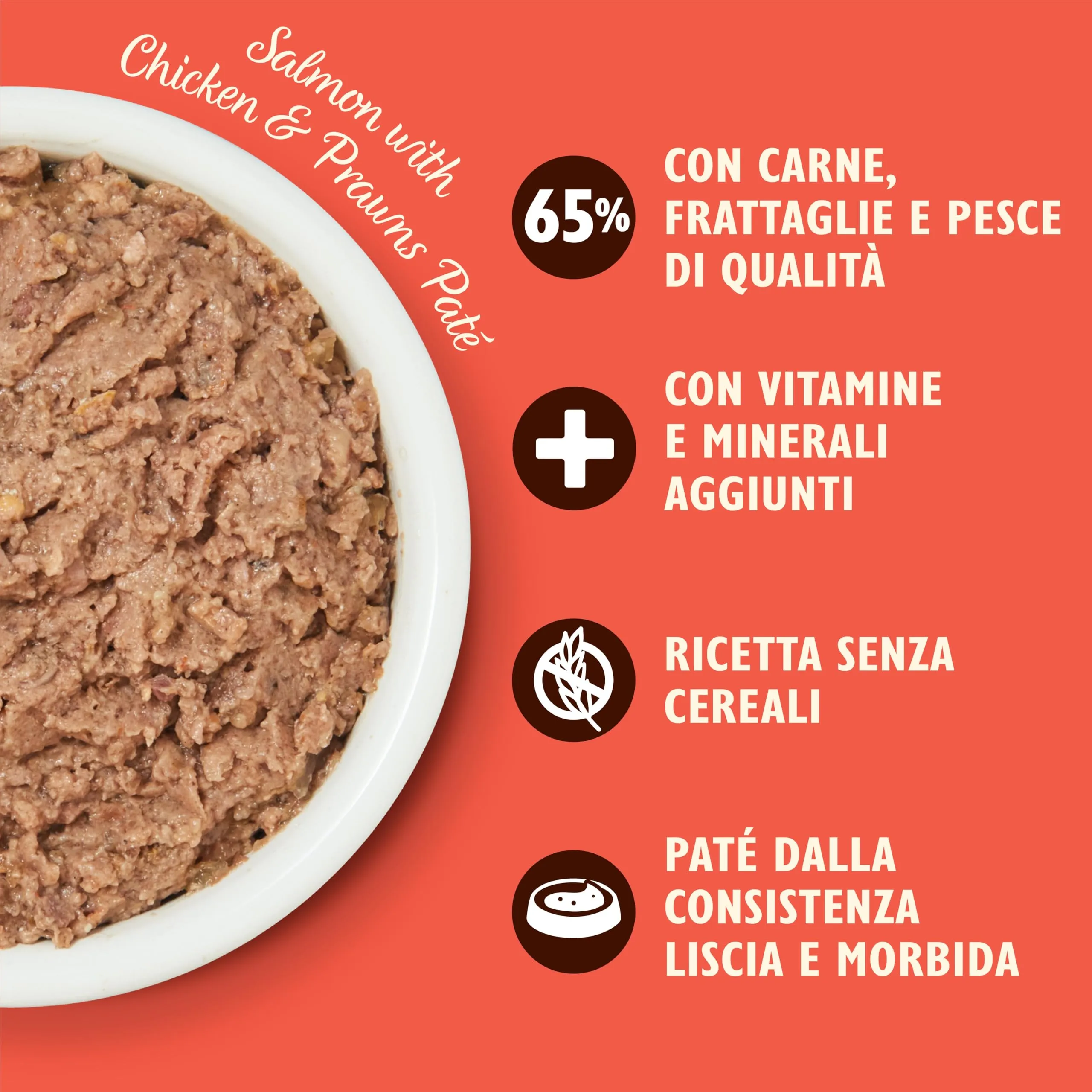 Lily's Kitchen Mangime Umido per Gatti Adulti, Salmone, Pollo e Paté di Gamberetti, Senza Cereali, 19 x 85g - immagine 3