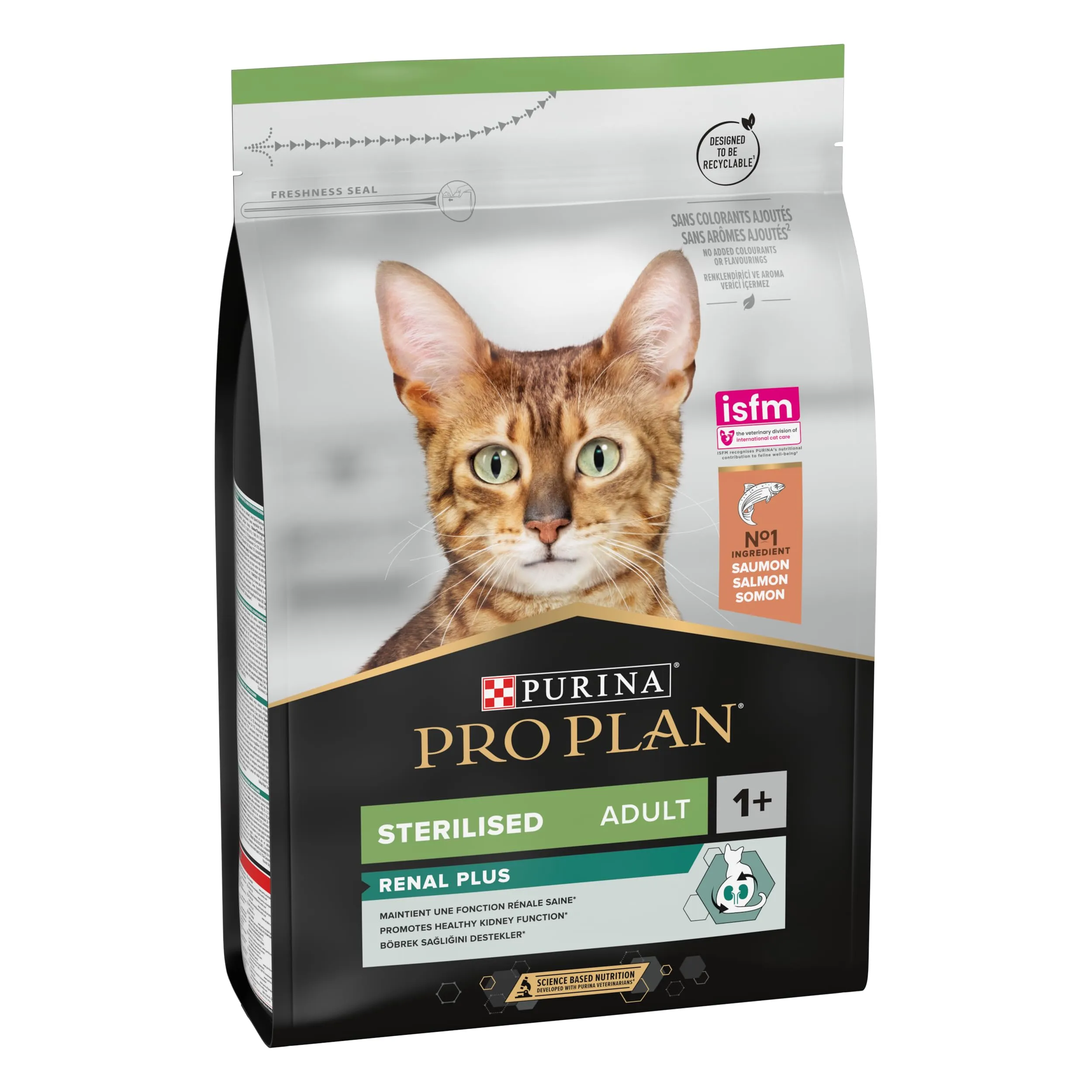 Purina Pro Plan Renal Plus Crocchette per Gatti Sterilizzati al Salmone, 3 kg - immagine 3