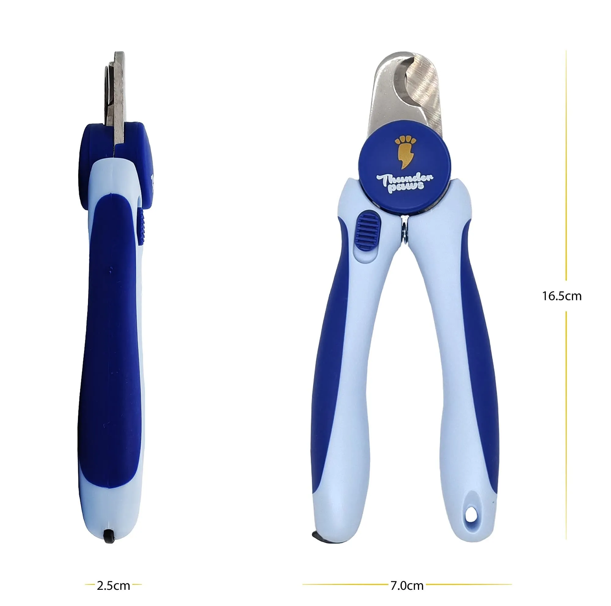 Thunderpaws Tagliaunghie per Cani Medio-Grande con Blocco di Protezione e Lima, Blu - immagine 7
