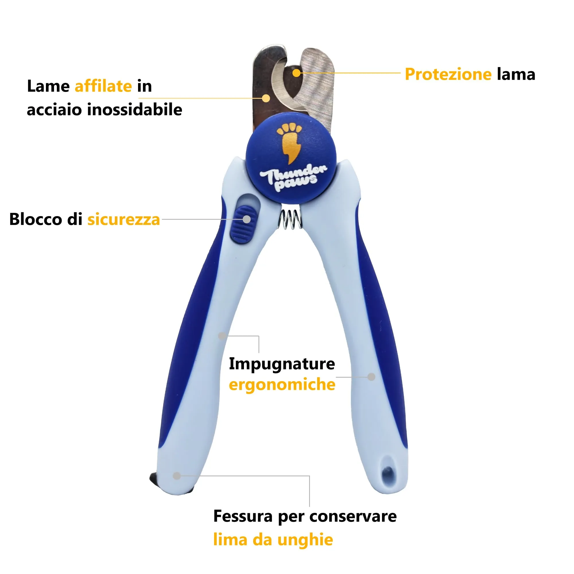 Thunderpaws Tagliaunghie per Cani con Blocco di Protezione, Serratura di Sicurezza e Lima per Unghie - immagine 5