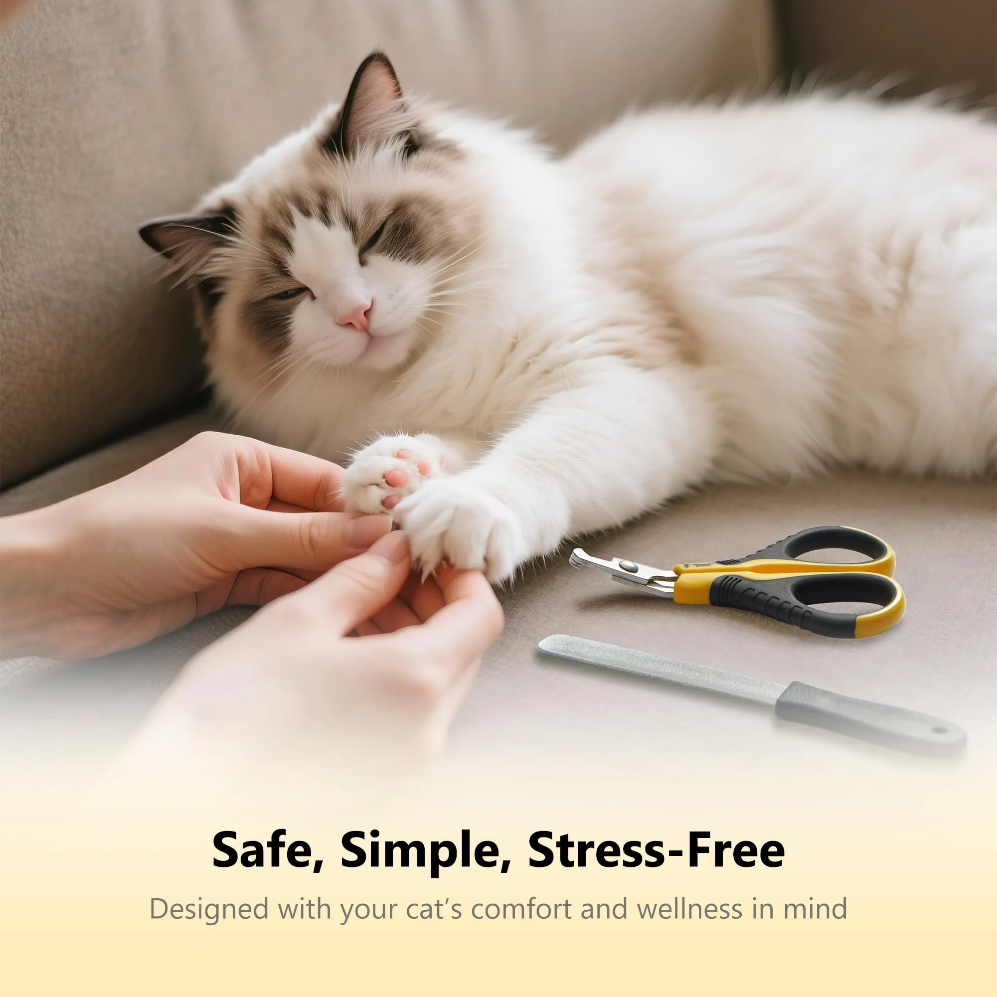 Thunderpaws Tagliaunghie Professionale per Cani e Gatti con Blocco di Protezione e Lima - immagine 4