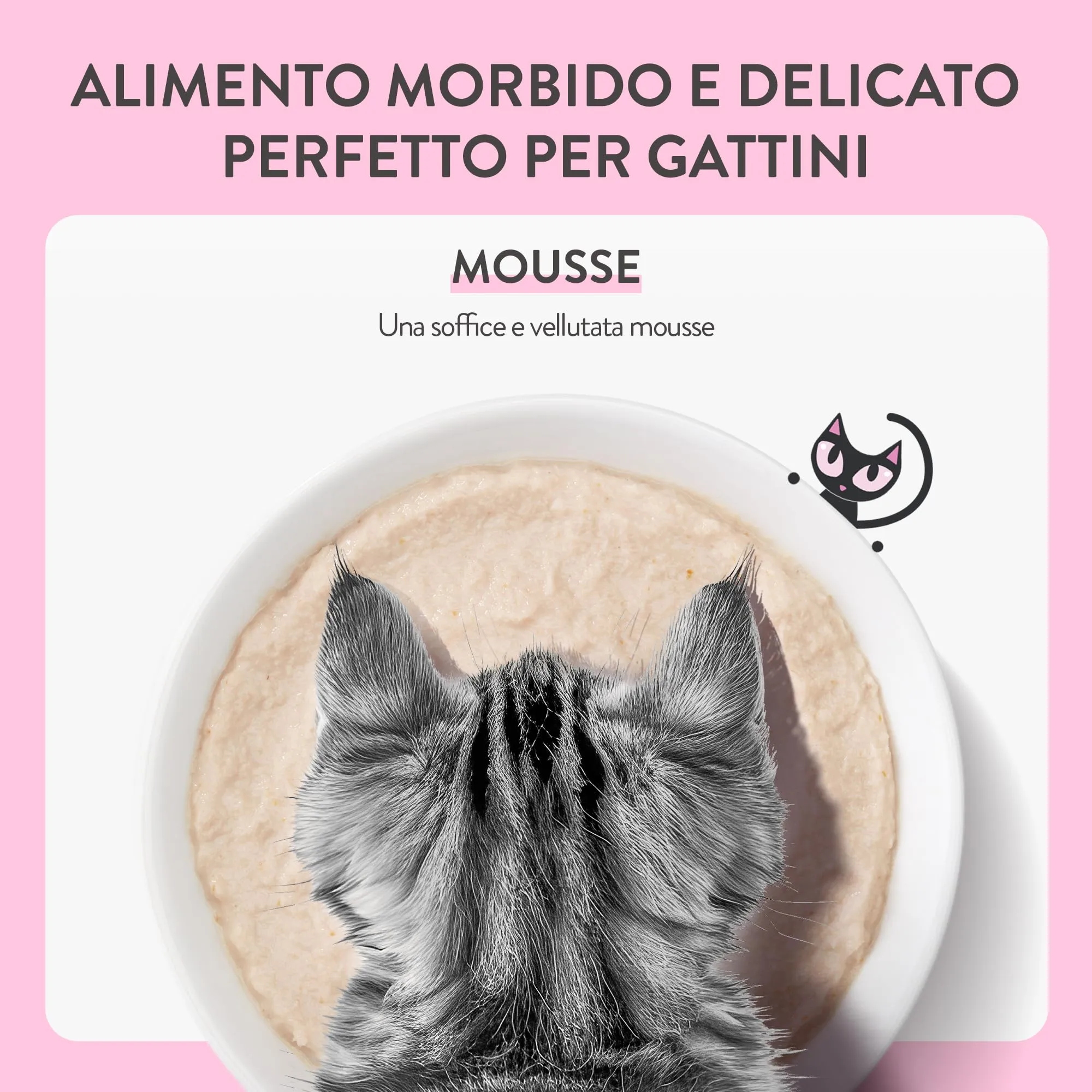 Schesir Baby Filettini di Pollo con Salmone in Mousse Alimento Umido Completo per Gattini Grain Free, 12 x 70 g - immagine 7