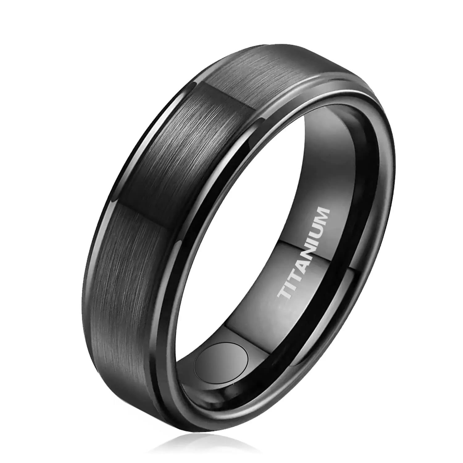 JEROOT Anello Magnetico in Titanio per Magnetoterapia, 5mm - immagine 1