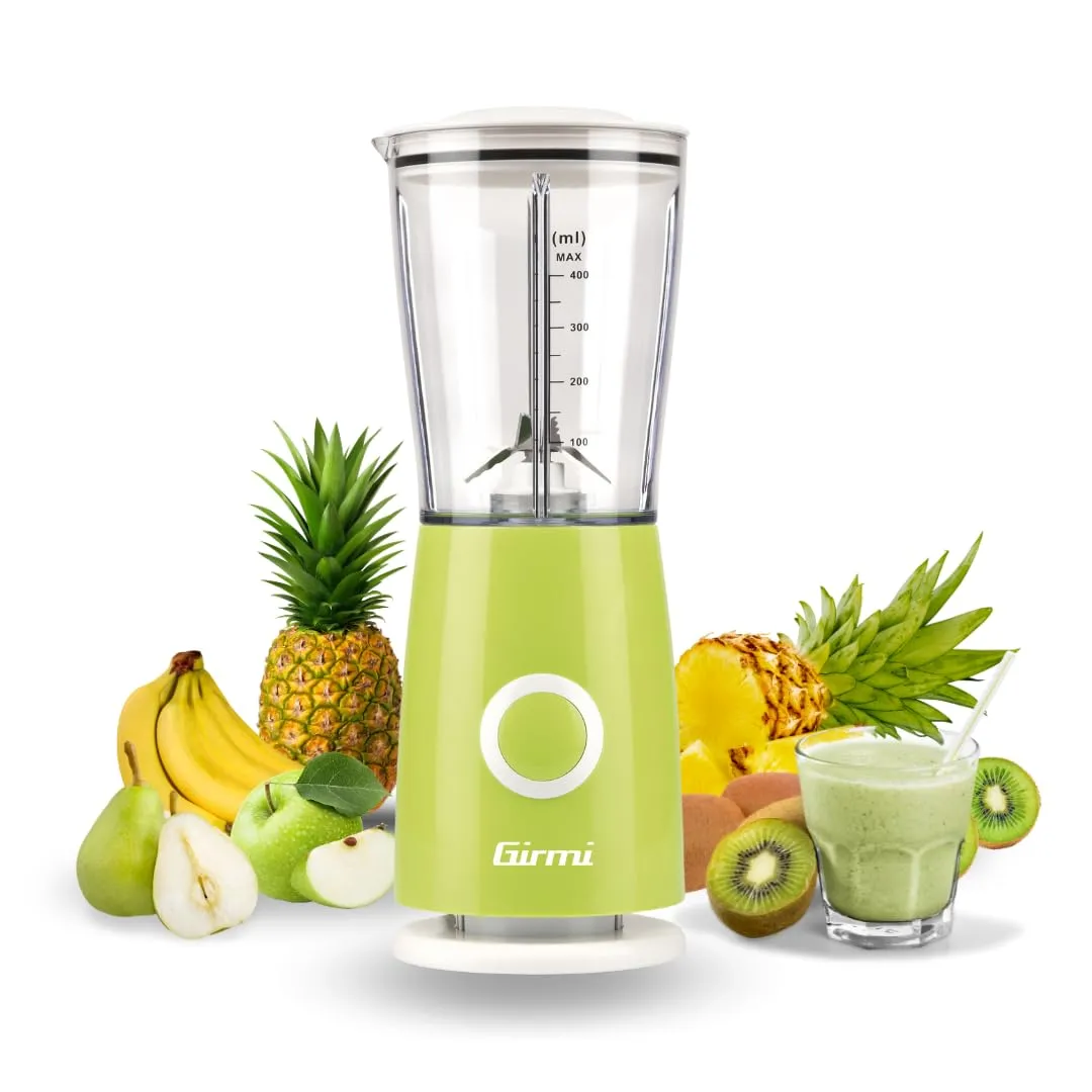 Girmi FR03 Frullatore Elettrico 170W, 4 Lame in Acciaio Inox, 400 ml, Verde - immagine 2