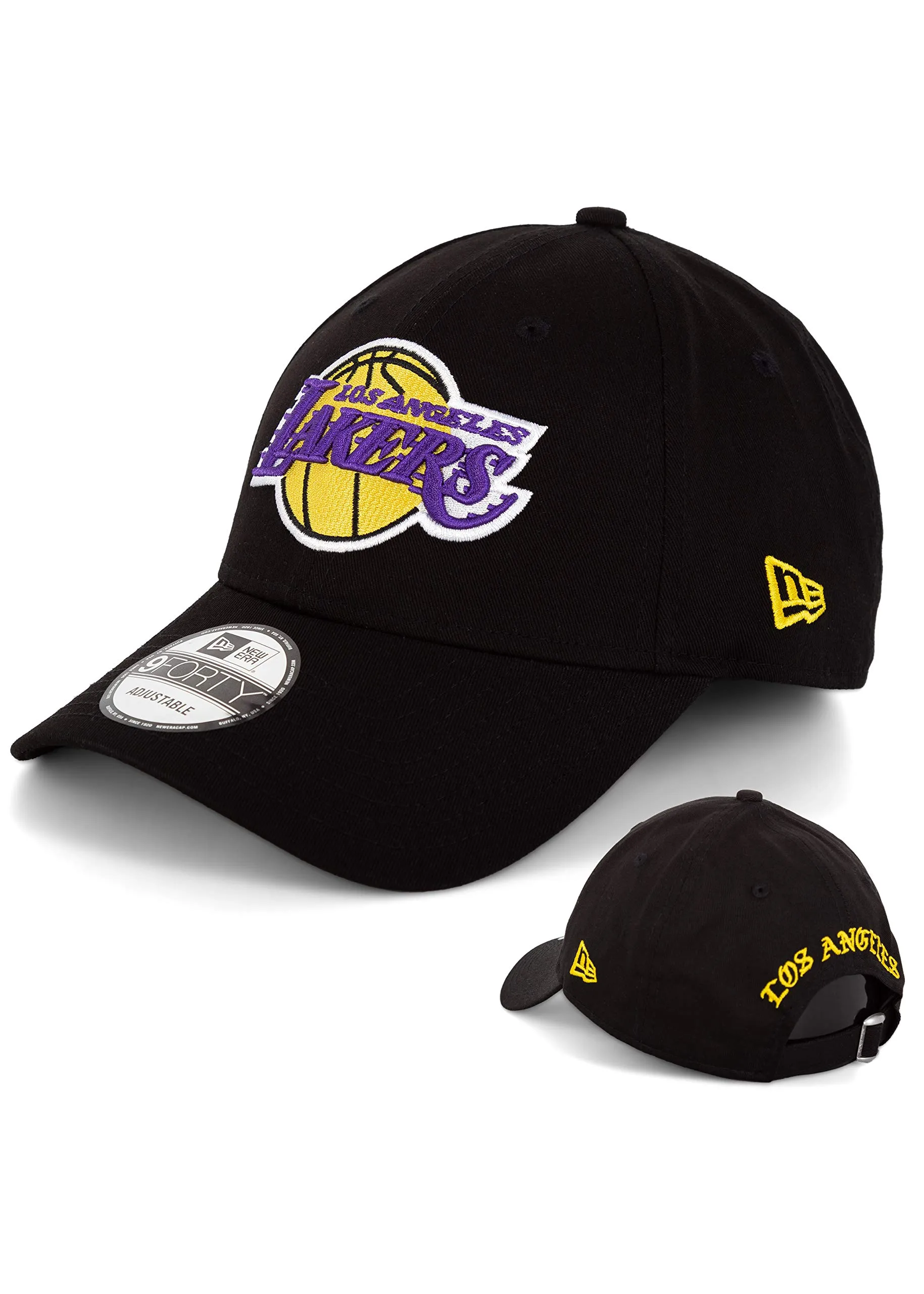 New Era Berretto da baseball uomo 9Forty LA Lakers Black V2 Taglia unica - immagine 1