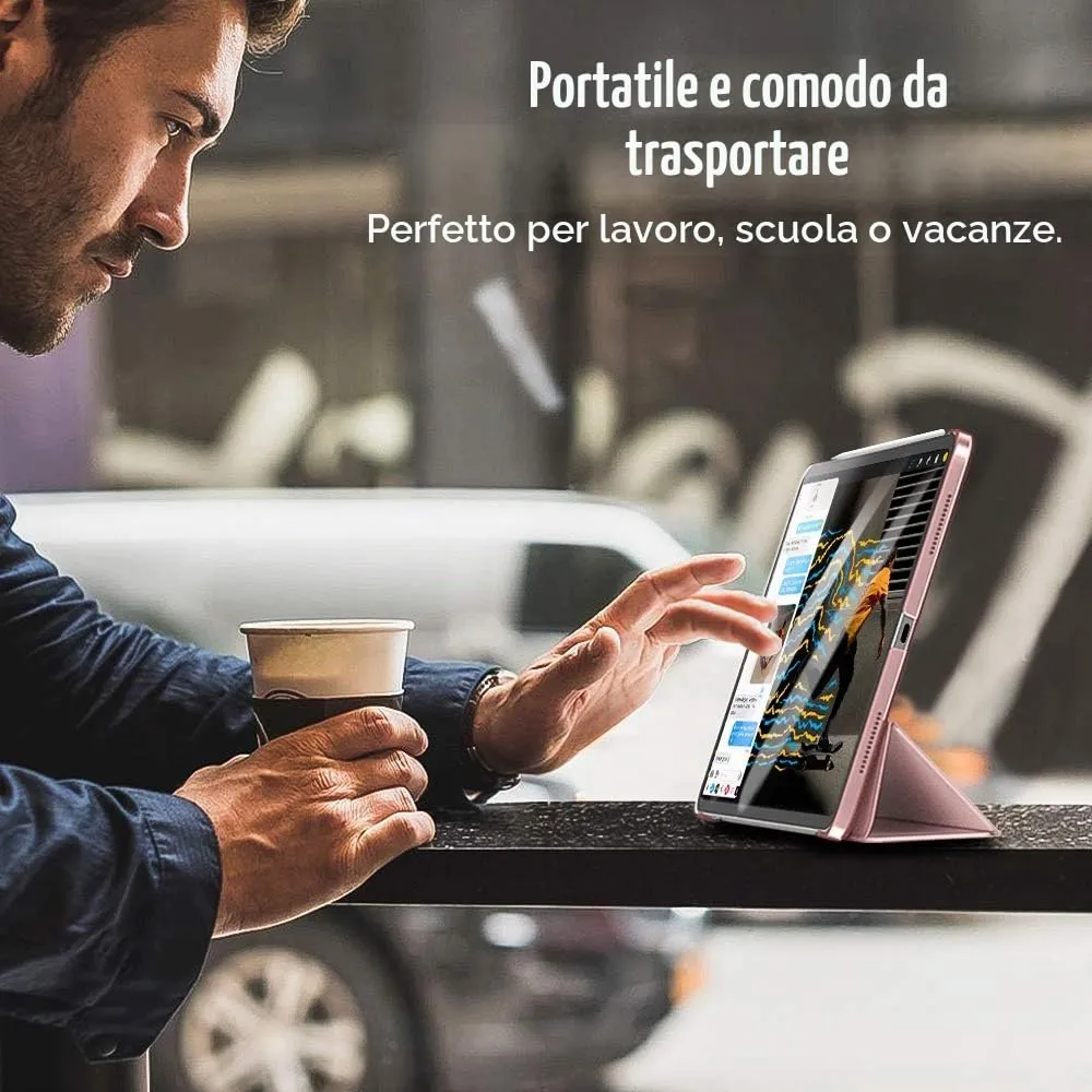 TiMOVO Cover per iPad Air 11" (M4/M3/M2), iPad Air 5ª/4ª Gen 10,9" - Oro Rosa - immagine 7