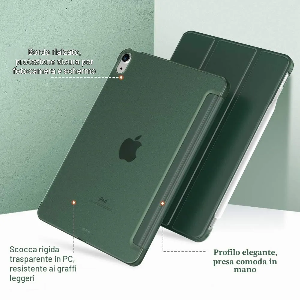 TiMOVO Cover per iPad Air 11" M4/M3/M2, Air 5a/4a Gen 10,9", Verde Notte - immagine 9