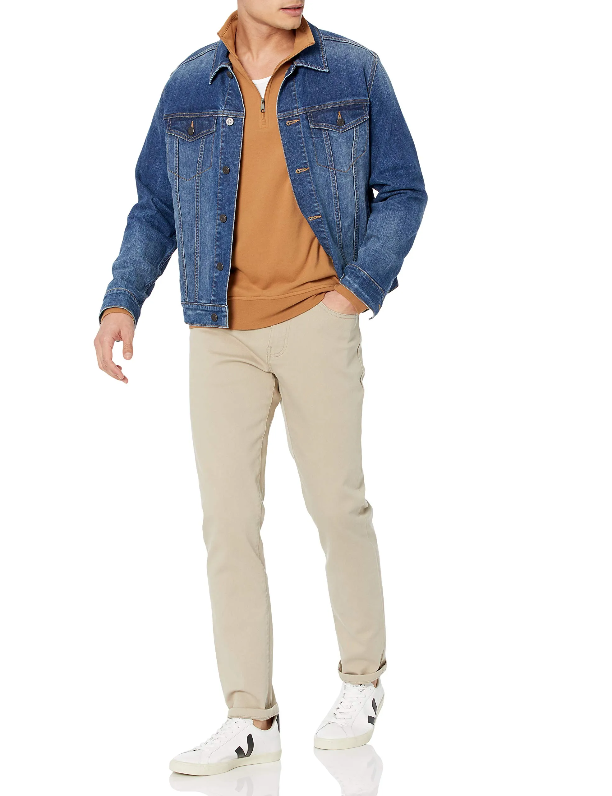 Amazon Essentials Slim Fit Jeans, Marrone Kaki Chiaro, 28W / 30L - immagine 5