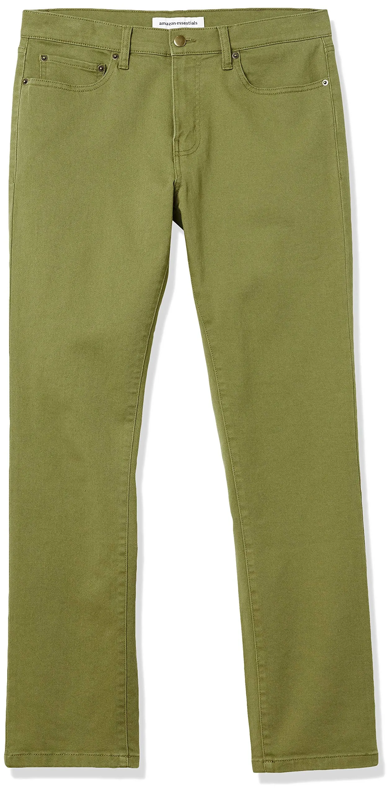 Amazon Essentials Slim Fit Jeans, Verde Oliva, 32W / 34L - immagine 7