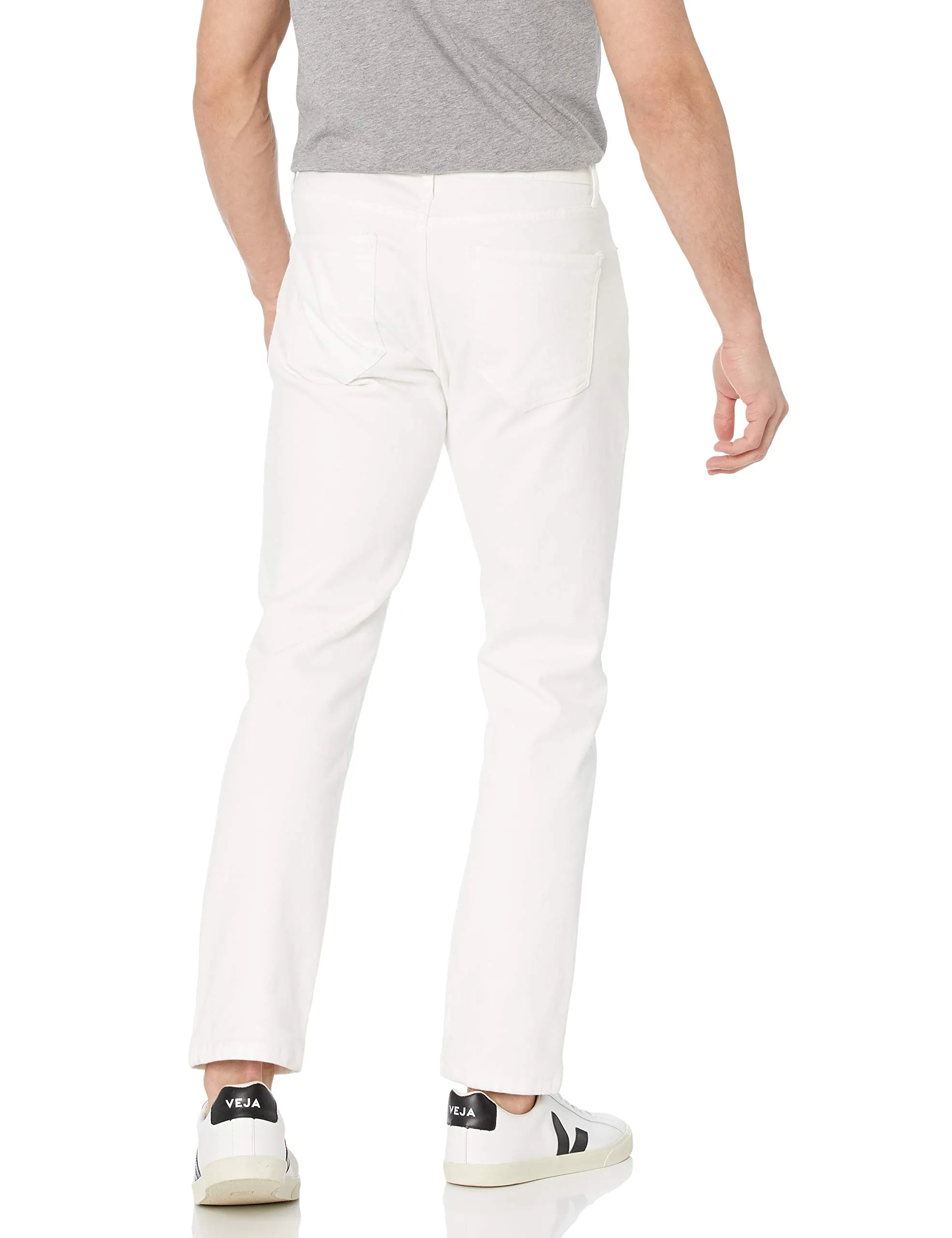 Amazon Essentials Slim Fit Jeans, Bianco Brillante, 42W / 32L - immagine 3