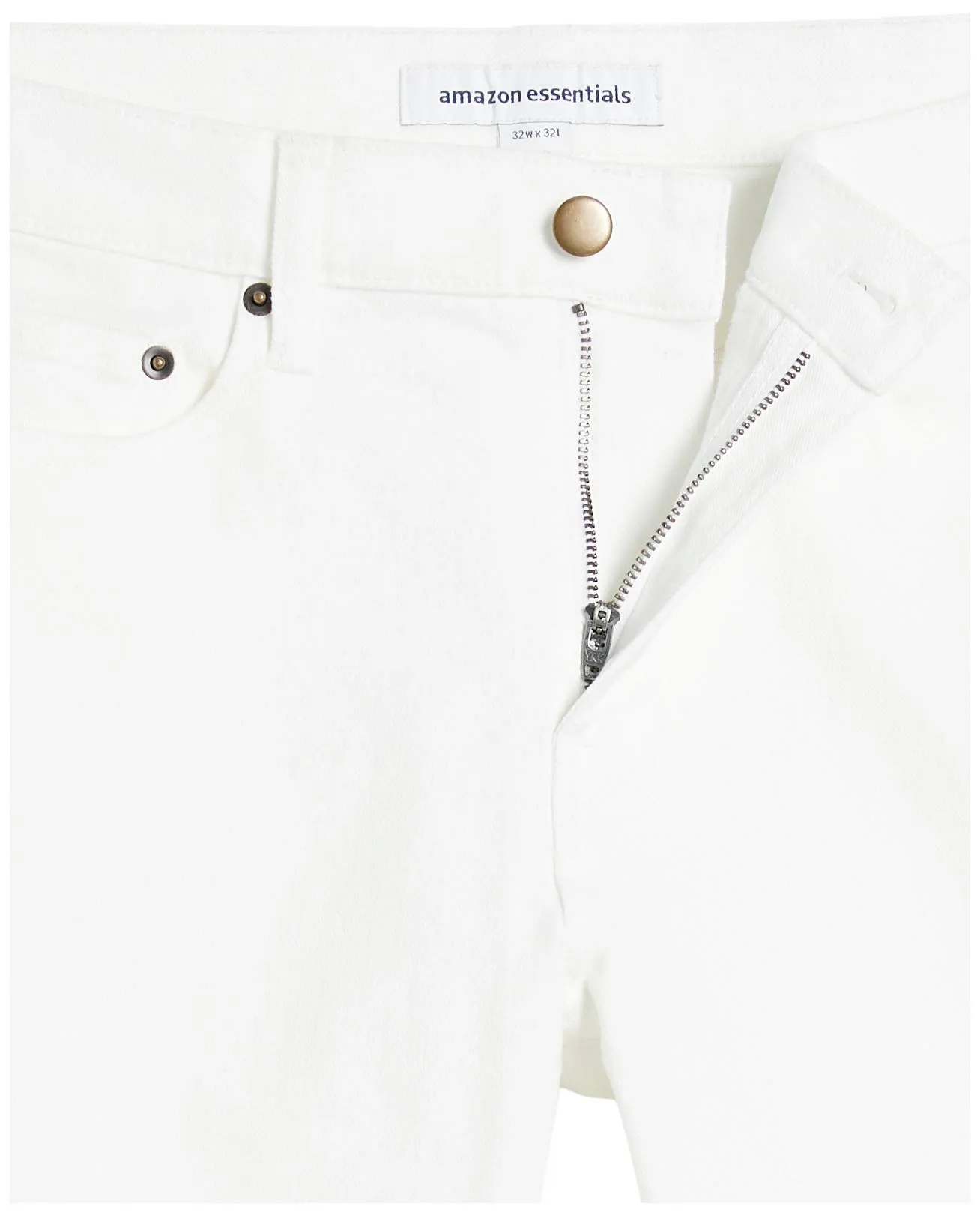 Amazon Essentials Slim Fit Jeans, Bianco Brillante, 42W / 32L - immagine 6