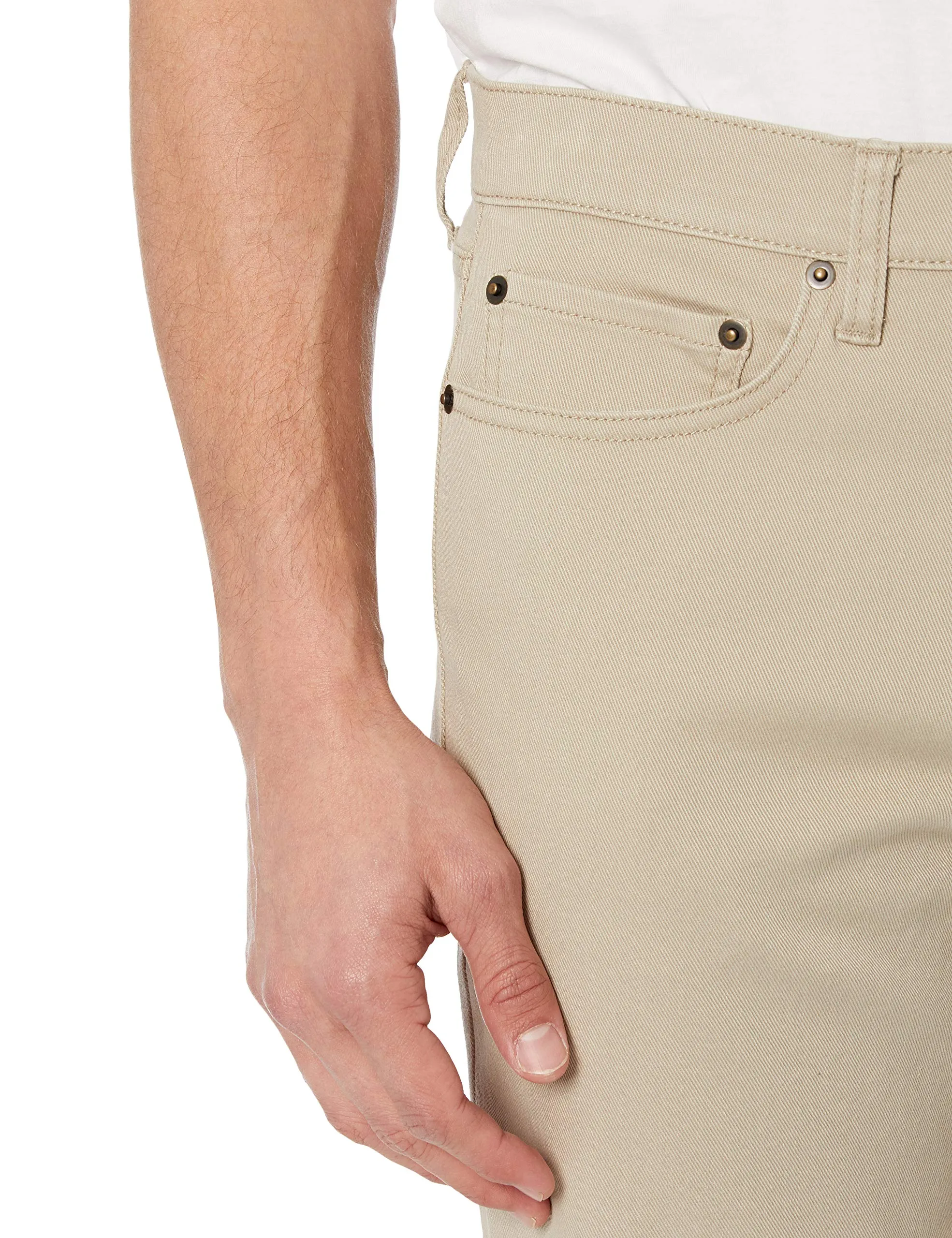 Amazon Essentials Slim Fit Jeans, Marrone Kaki Chiaro, 36W / 29L - immagine 4