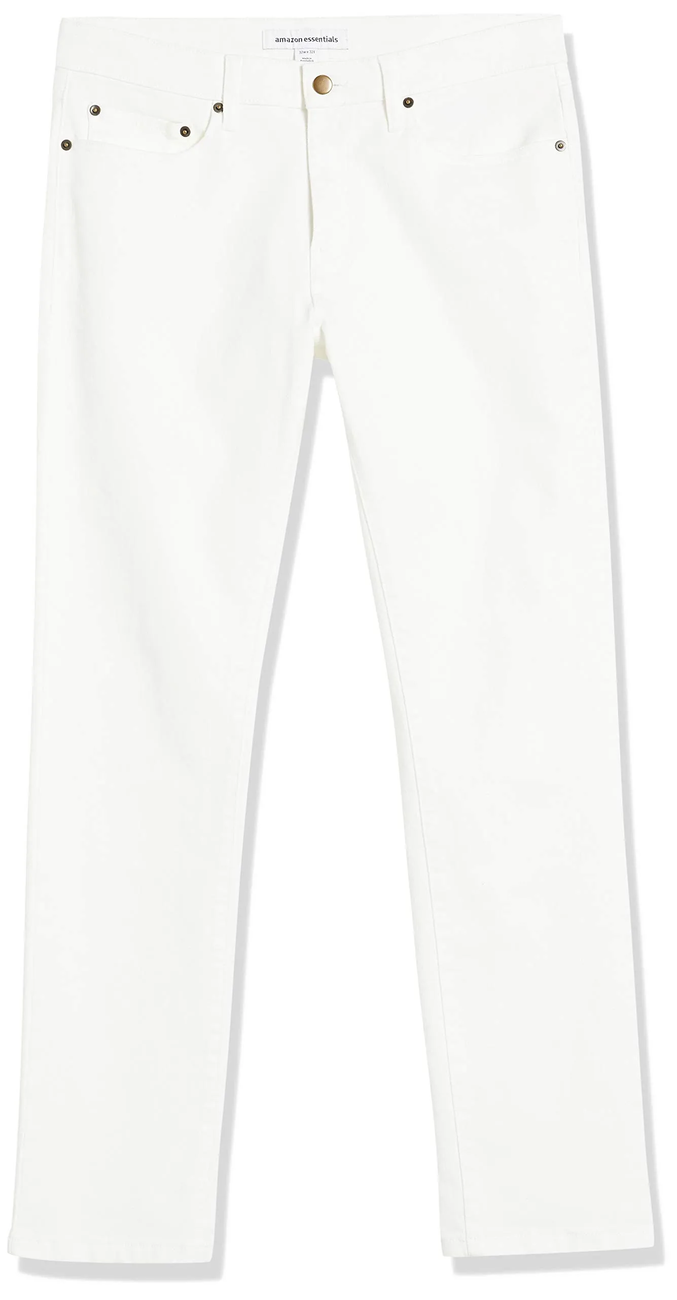 Amazon Essentials Slim Fit Jeans, Bianco Brillante, 28W / 32L - immagine 7