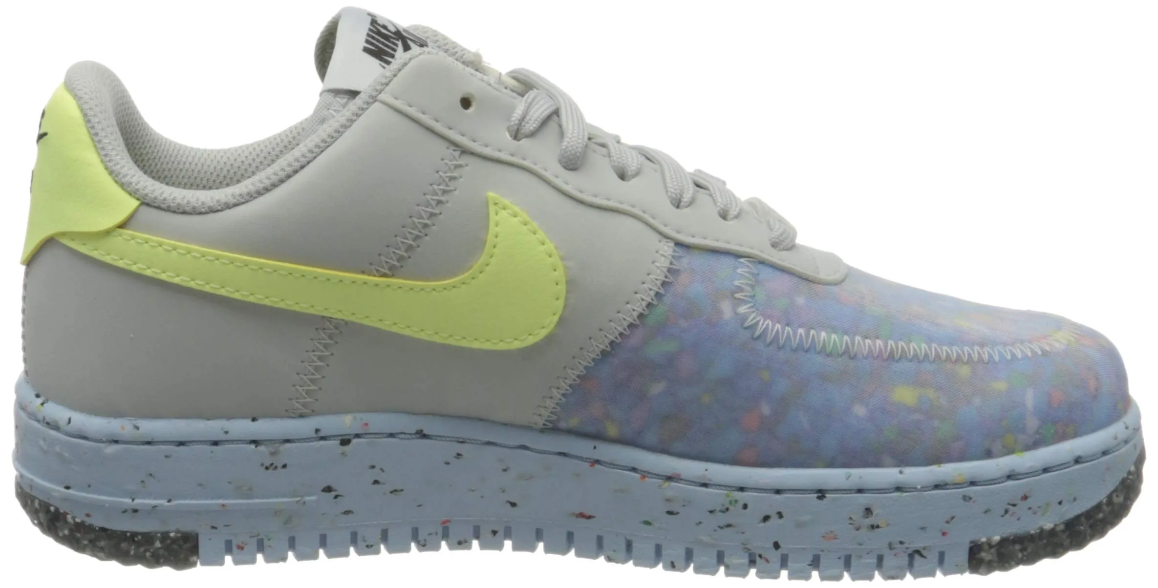 Nike Air Force 1 Crater Women's Basketball Shoes - Pure Platinum Barely Volt Summit White - 38 EU - immagine 6