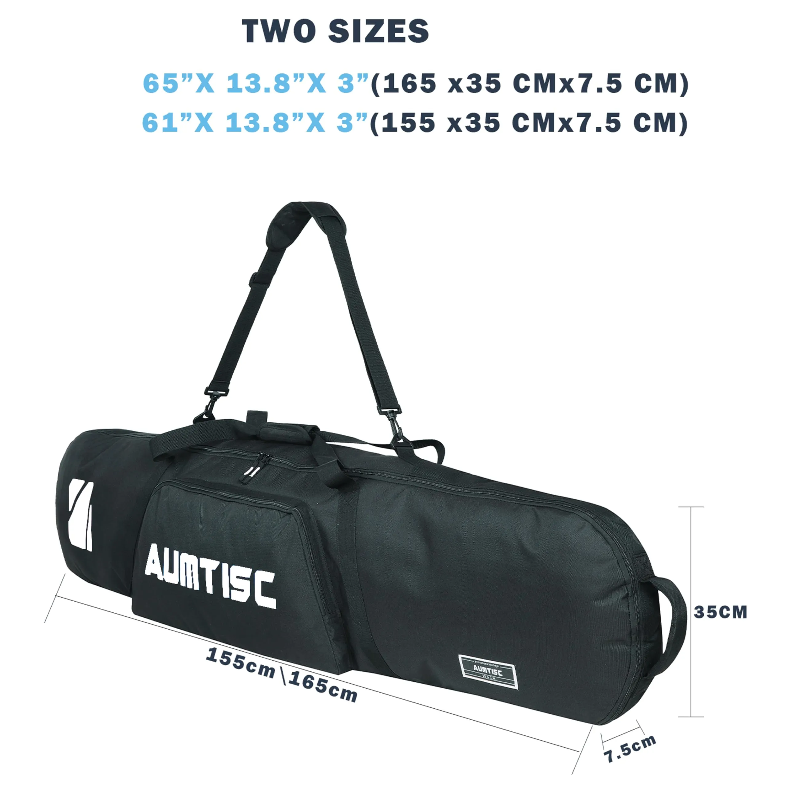 AUMTISC Snowboard-Taschen 155 cm Black-uk - immagine 2