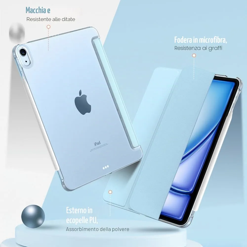 TiMOVO Cover per iPad Air 11" M4/M3/M2, Air 5a/4a Gen 10.9", Cielo Blu - immagine 4
