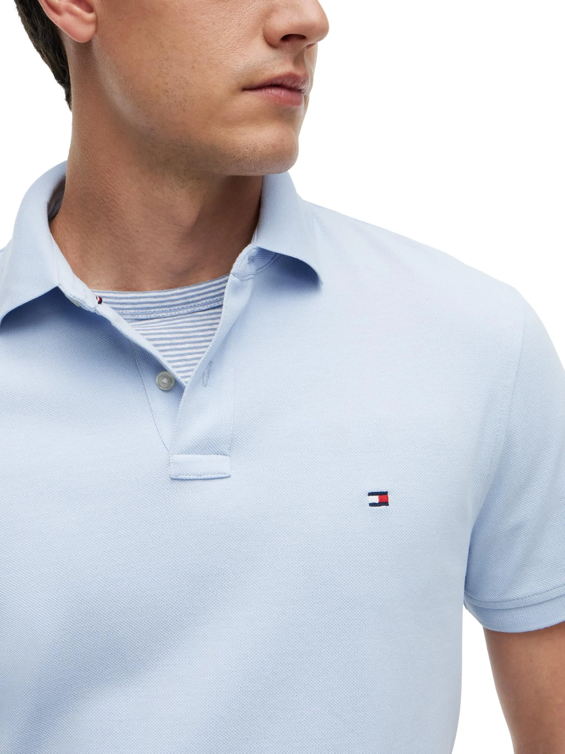 Tommy Hilfiger 1985 Regular Fit Polo Shirt, Breezy Blue, M - immagine 4