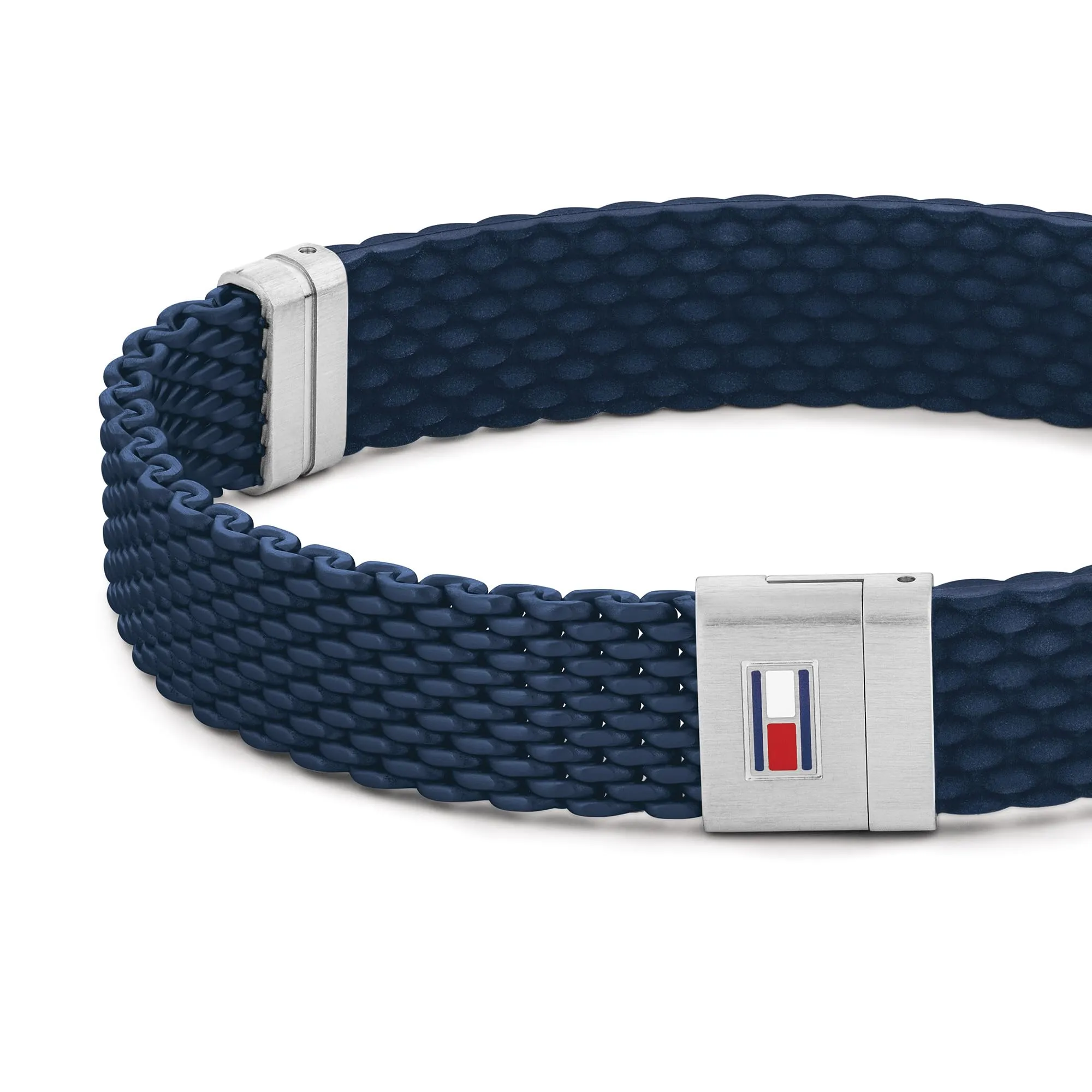 Tommy Hilfiger Men's Silicone Bracelet - Navy Blue (2790239S) - immagine 2