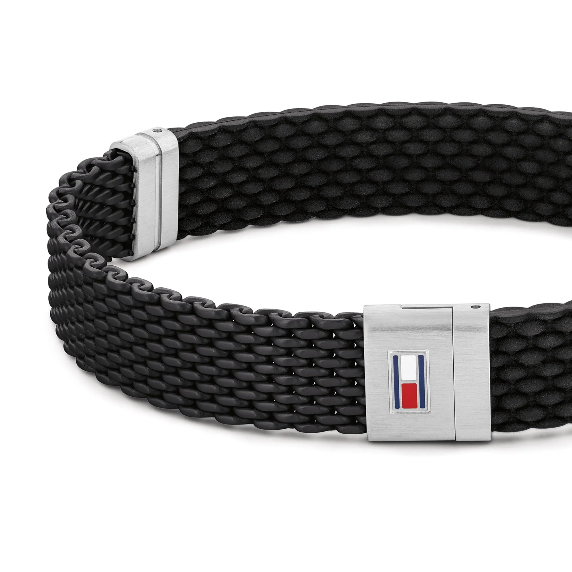 Tommy Hilfiger Men's Silicone Bracelet - Black - 2790240S - immagine 2