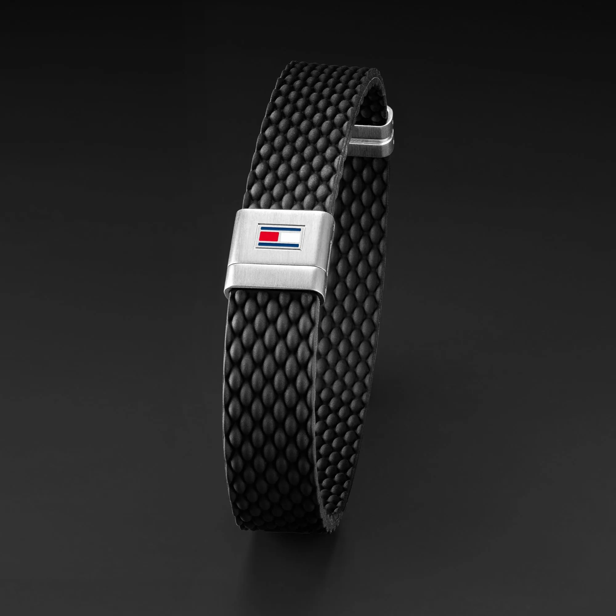 Tommy Hilfiger Men's Silicone Bracelet - Black - 2790240S - immagine 3