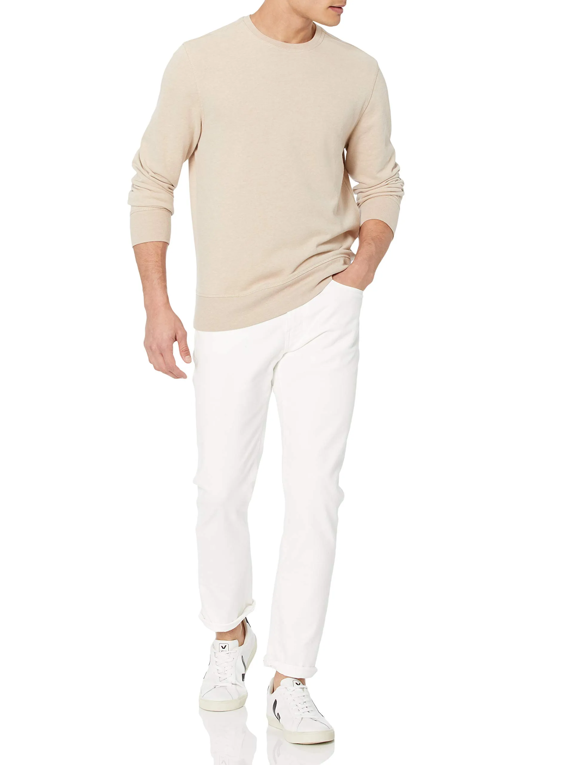 Amazon Essentials Slim Fit Jeans, Bianco Brillante, 42W / 28L - immagine 5