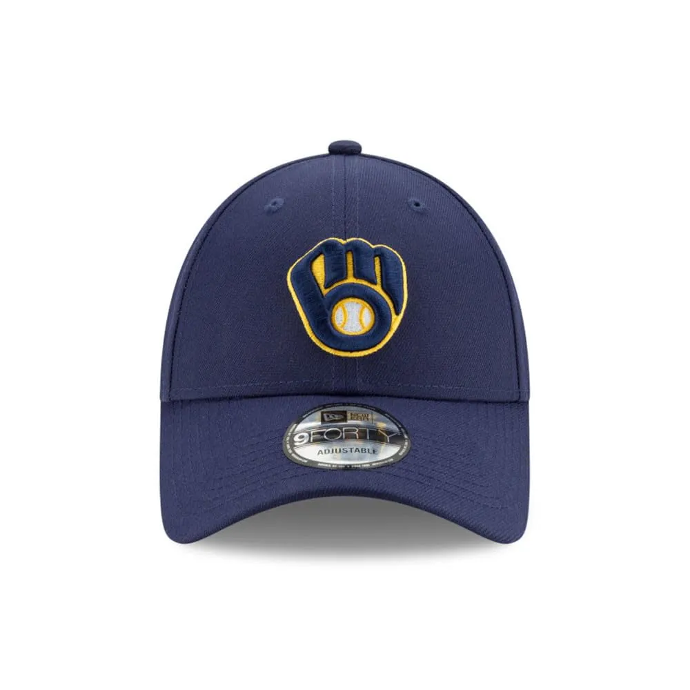 New Era Milwaukee Brewers MLB The League 9Forty Adjustable Hat - Navy Blue - immagine 2