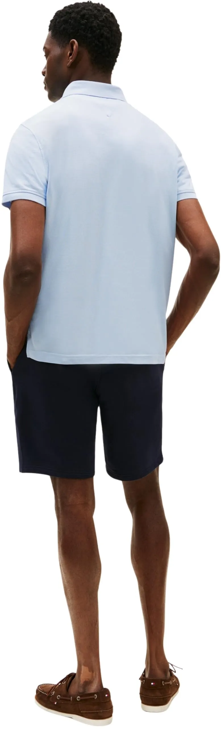 Tommy Hilfiger Uomo Maglietta Polo Maniche Corte 1985 Regular Fit, Blu (Breezy Blue), XL - immagine 2