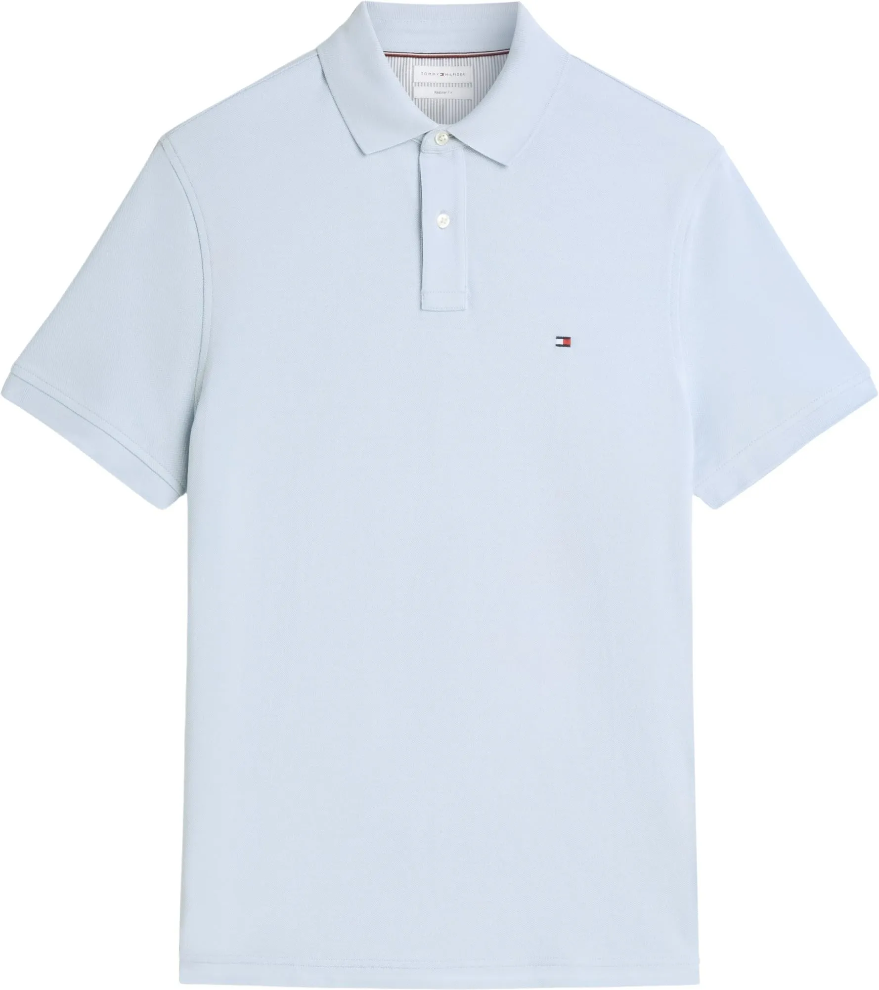 Tommy Hilfiger Uomo Maglietta Polo Maniche Corte 1985 Regular Fit, Blu (Breezy Blue), XL - immagine 7