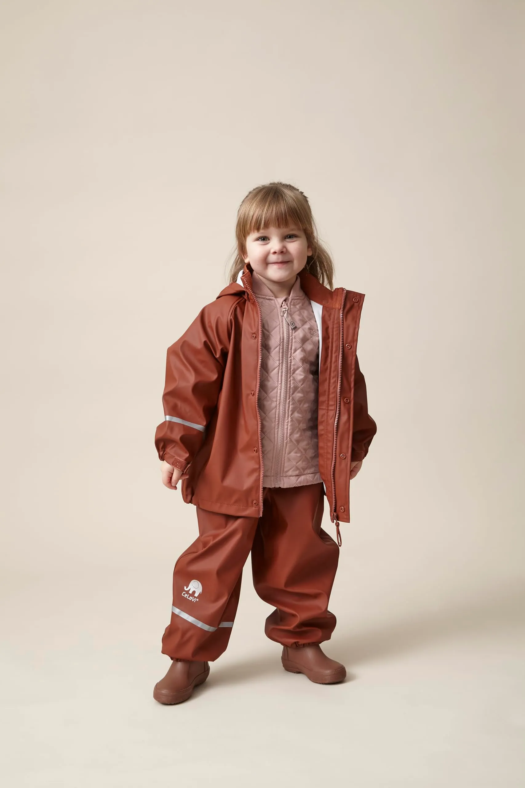 Celavi Basic Rainwear Set, Tortoise Shell, Size 70, Unisex-Kids - immagine 2