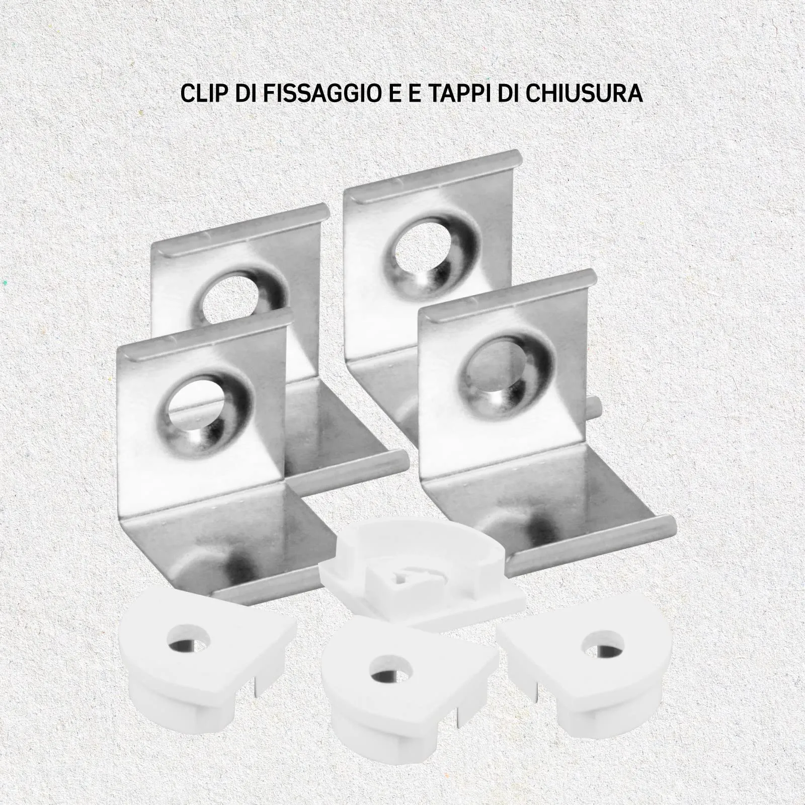 Eurocali Profili Angolari in Alluminio Grigio per Strisce LED, 10 Pezzi da 2 Metri (20m) - immagine 3
