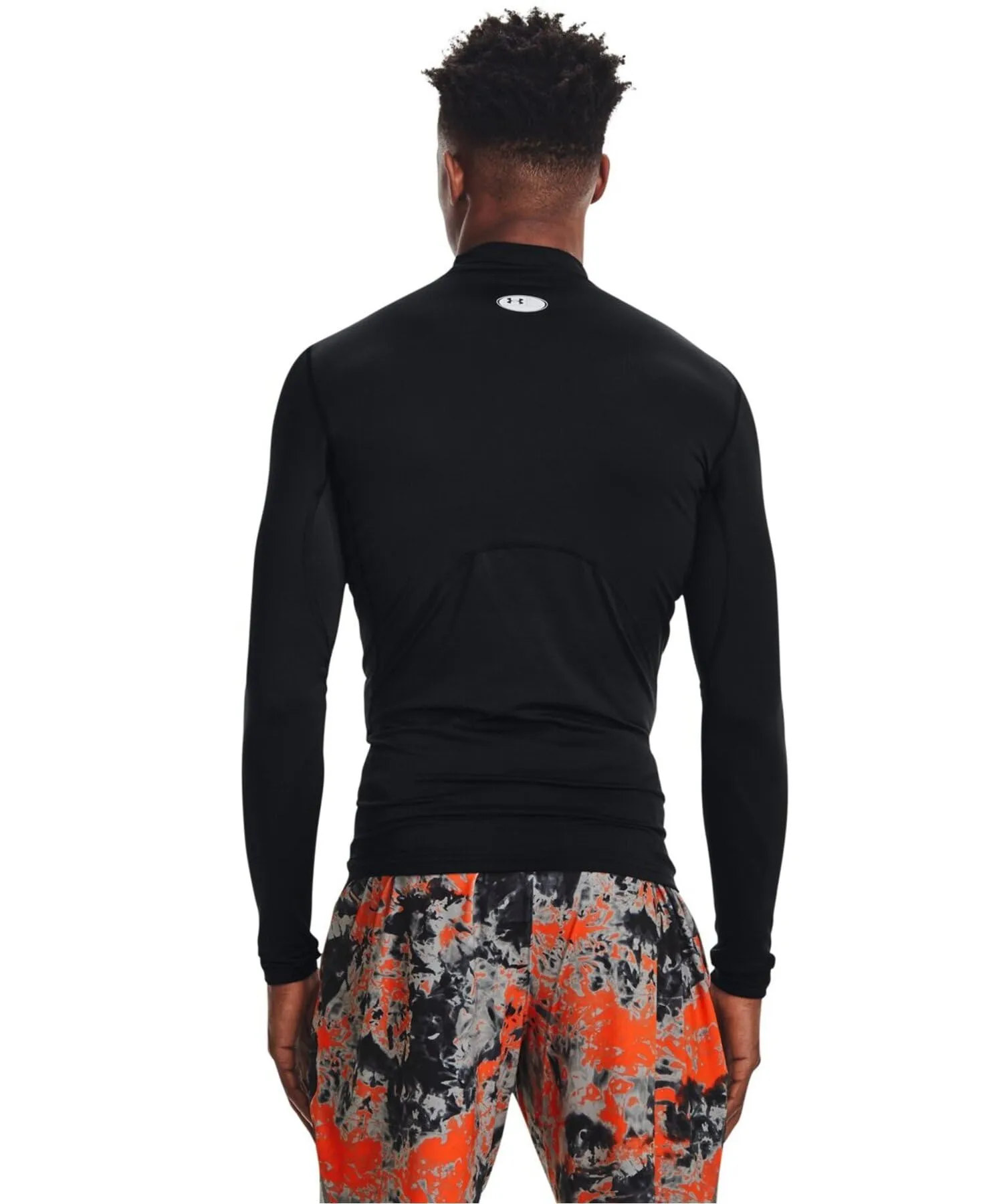 Under Armour ColdGear Compression Mock Uomo, Nero/Bianco, 3XL - immagine 3