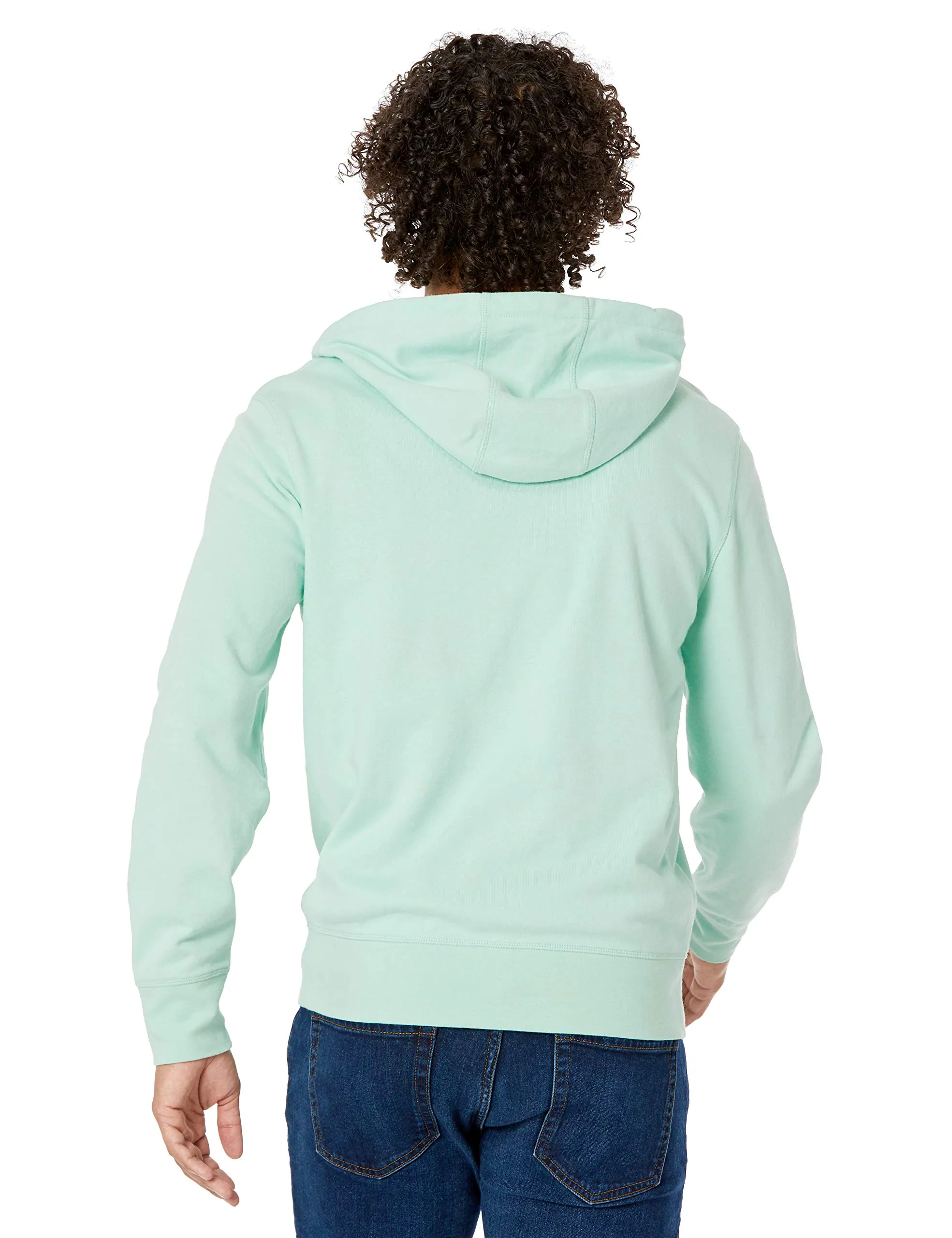 Amazon Essentials Giacca Leggera con Cappuccio e Zip Integrale Uomo, Verde Menta, S - immagine 2