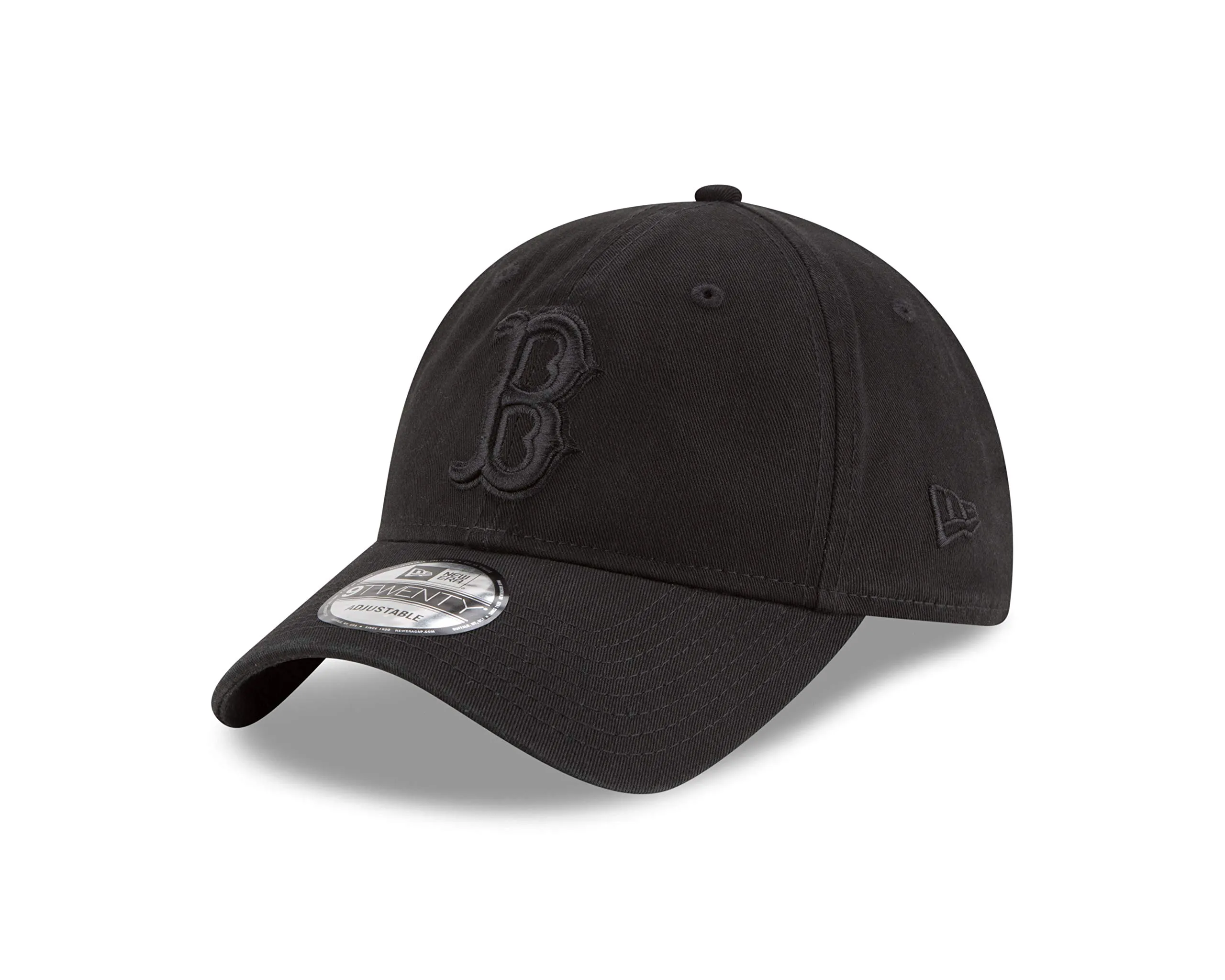 New Era Boston Red Sox 9Twenty Adjustable Cap - Black on Black, One Size - immagine 1