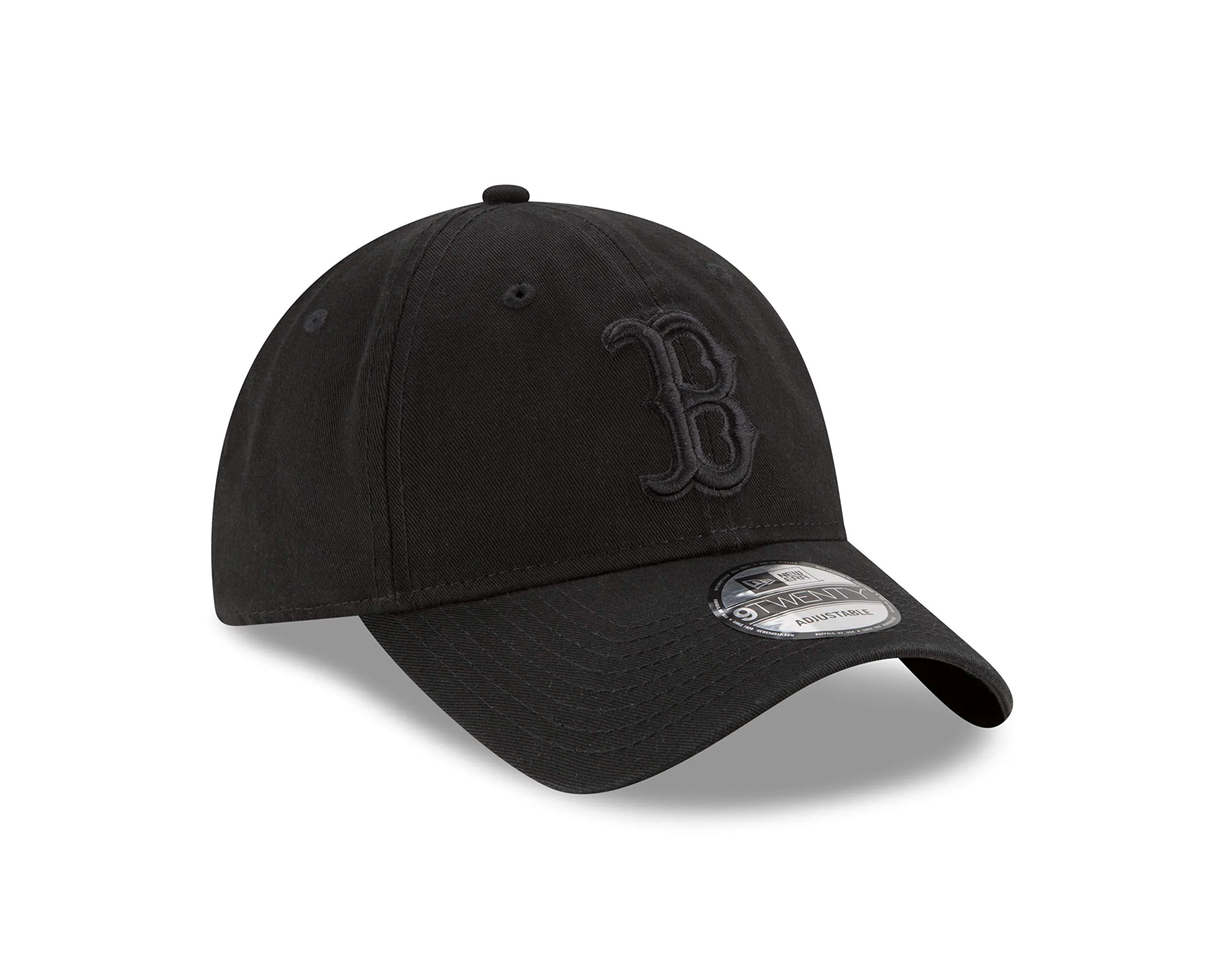 New Era Boston Red Sox 9Twenty Adjustable Cap - Black on Black, One Size - immagine 2