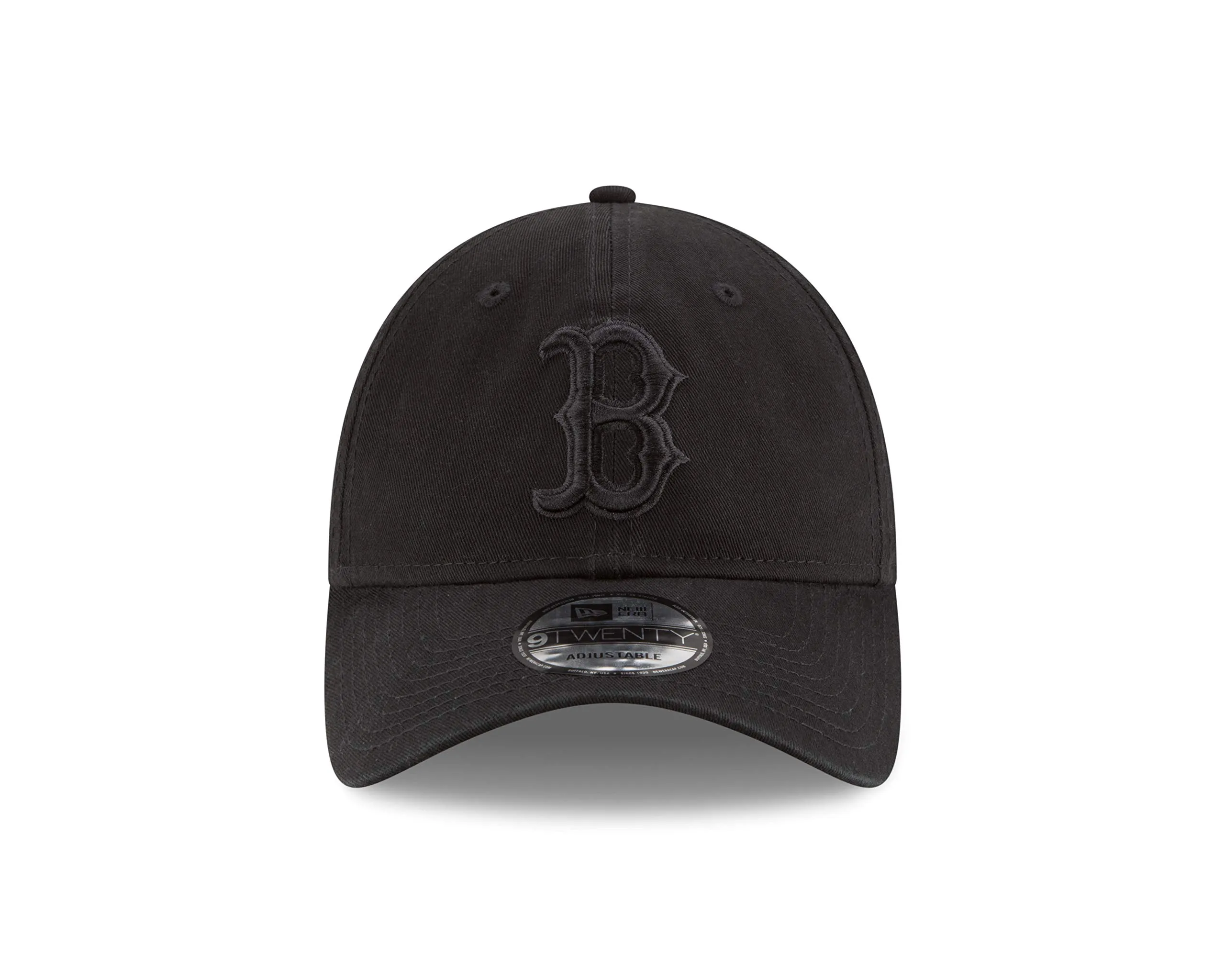 New Era Boston Red Sox 9Twenty Adjustable Cap - Black on Black, One Size - immagine 3