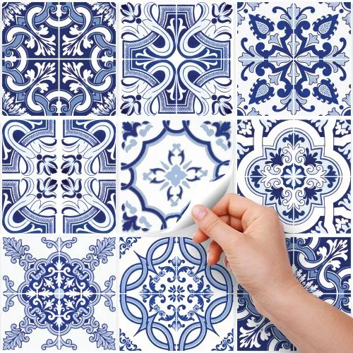 RE-COVERTILES Adesivi Piastrelle in PVC per Cucina e Bagno, 24 Pz 10x10 cm, PS00093 - immagine 2